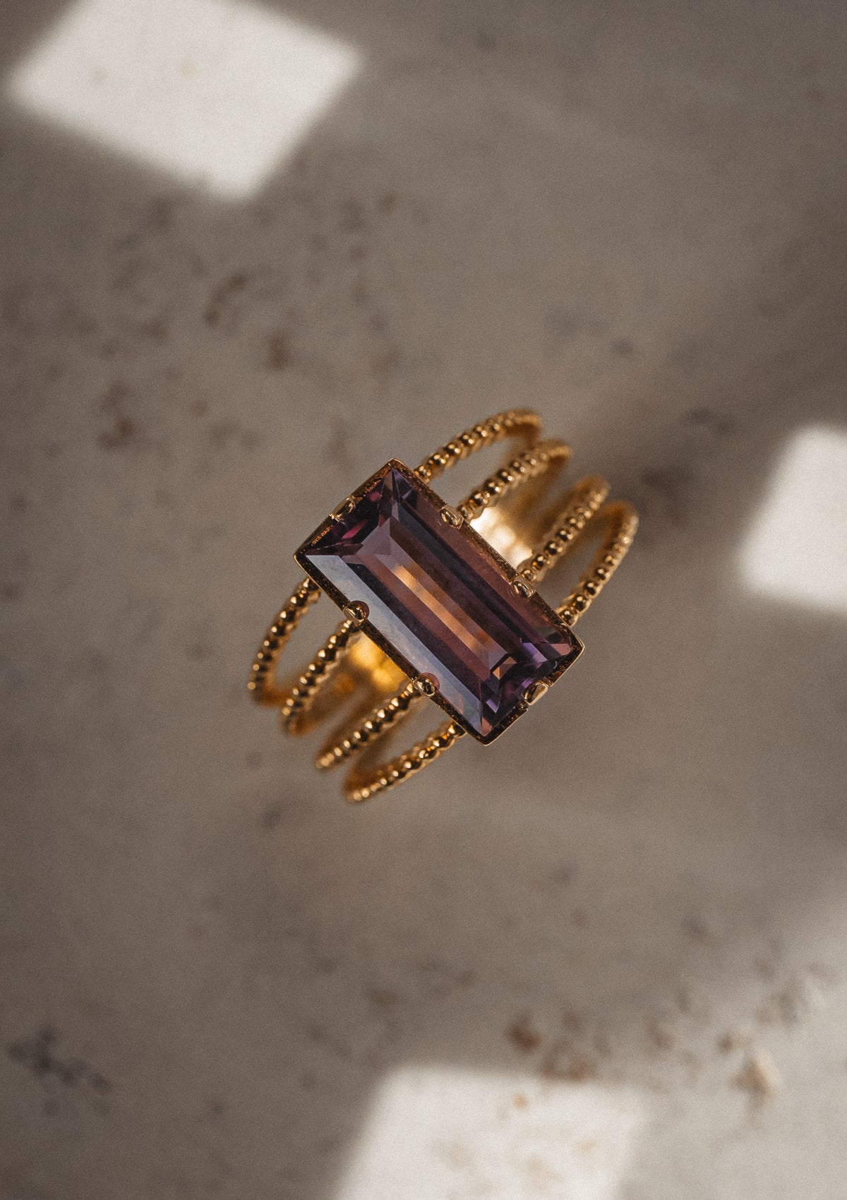 Bague Améthyste - Pureté Cristalline