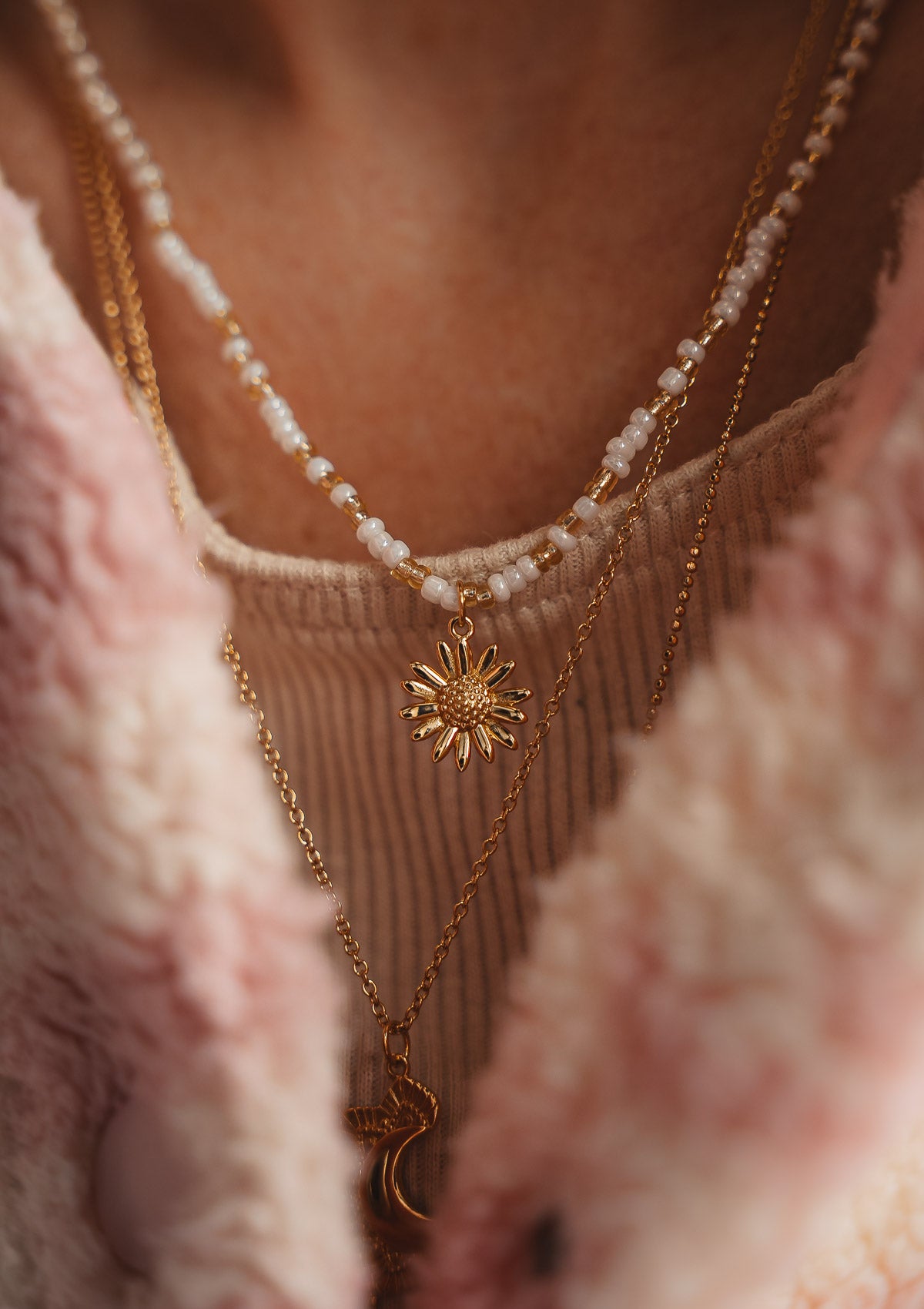 Collier Tournesol - Vers la Lumière