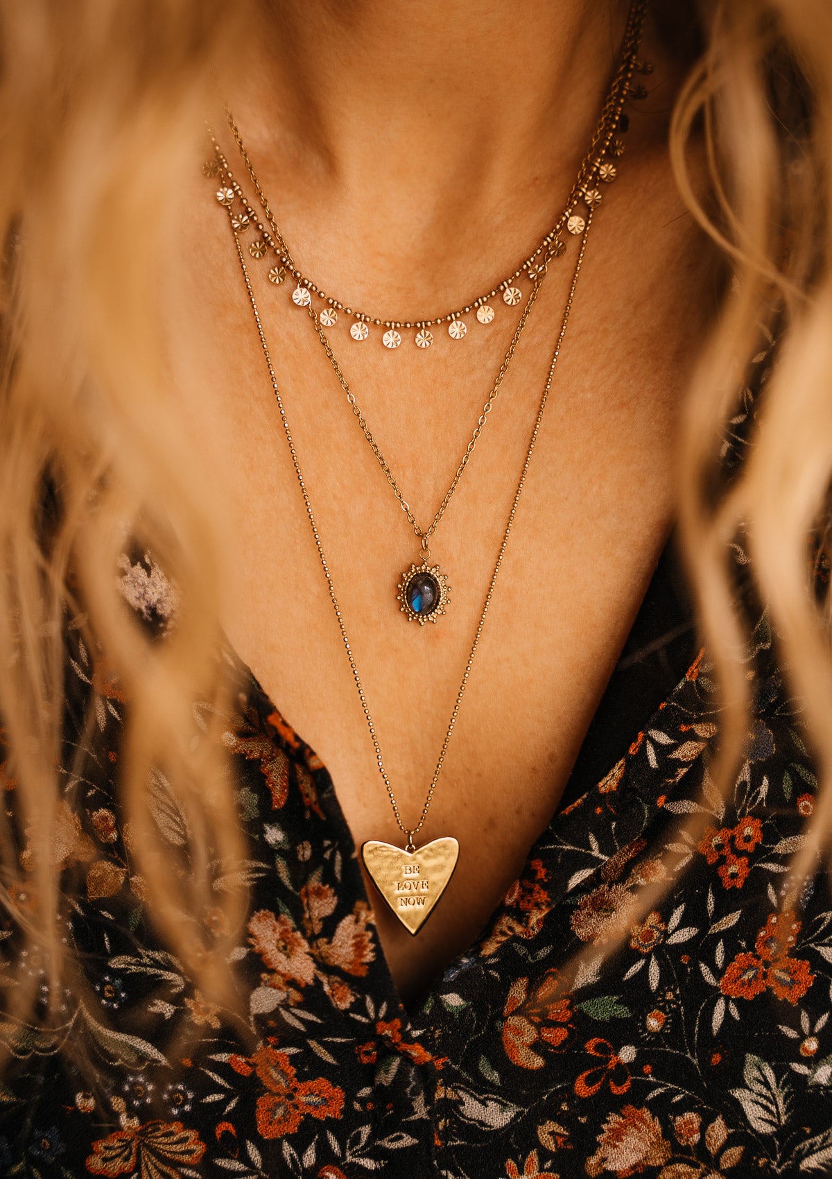 Collier Labradorite - Éclat Solaire