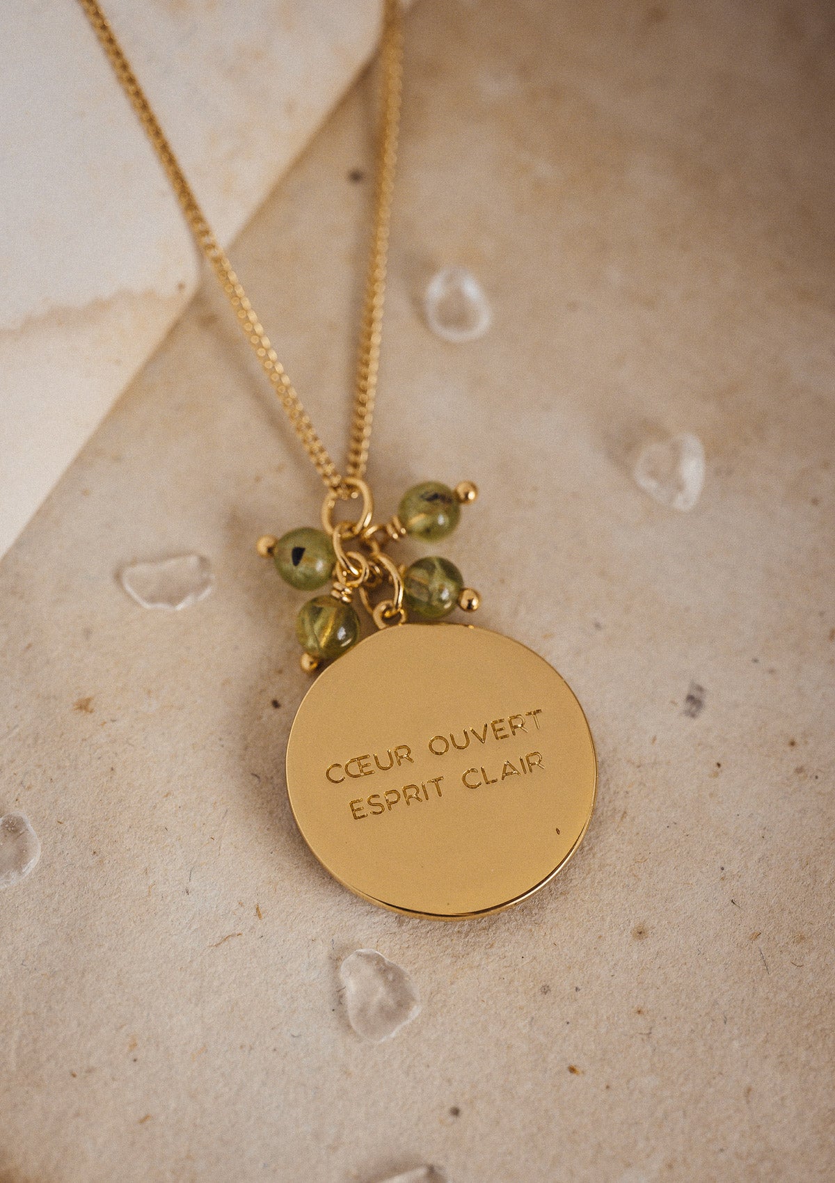 Collier Péridot - Cœur Ouvert Esprit Clair