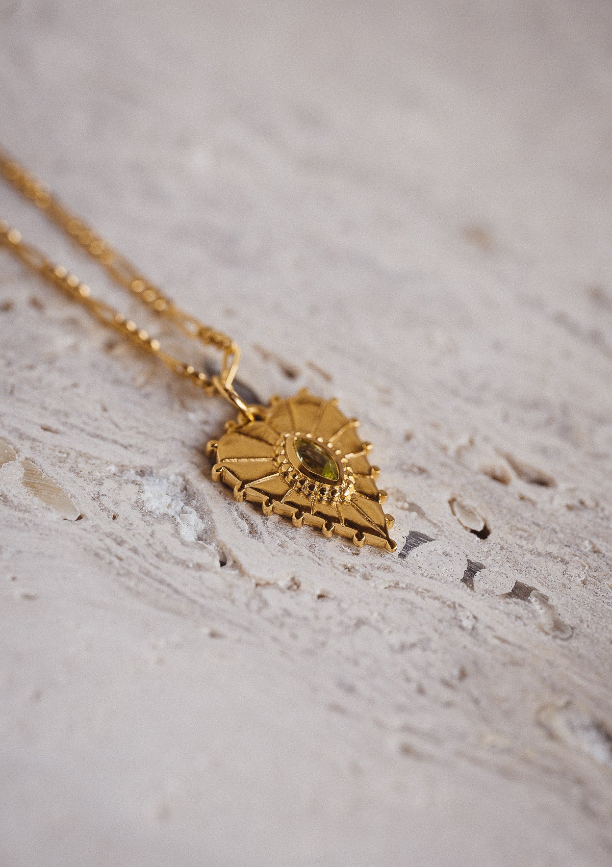 Collier Coeur Péridot - Rayonne