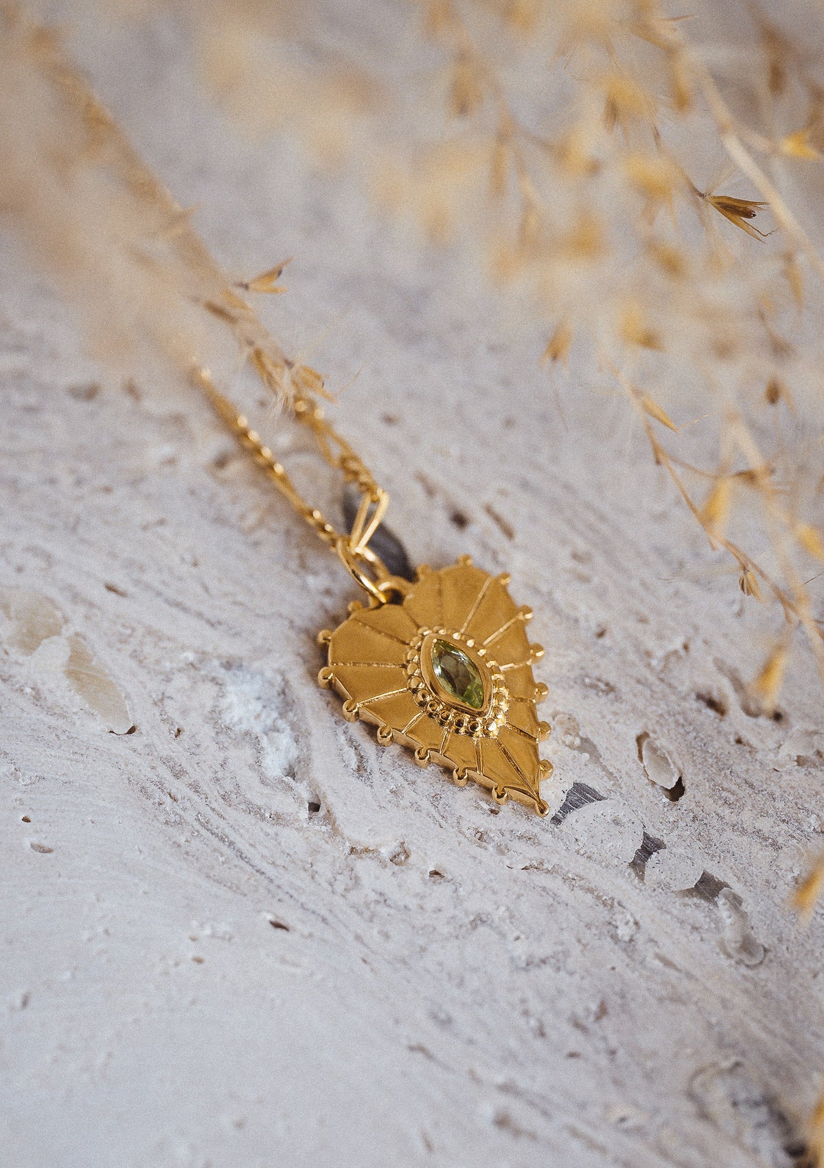 Collier Coeur Péridot - Rayonne