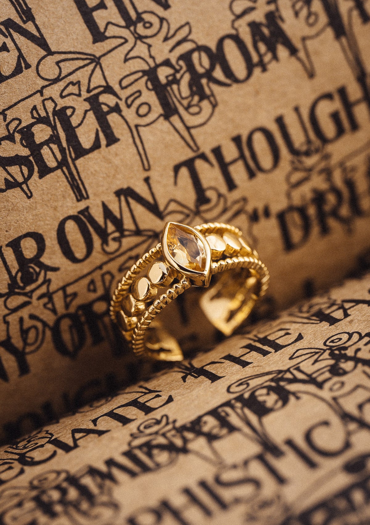 Bague Citrine - Soleil d'Or