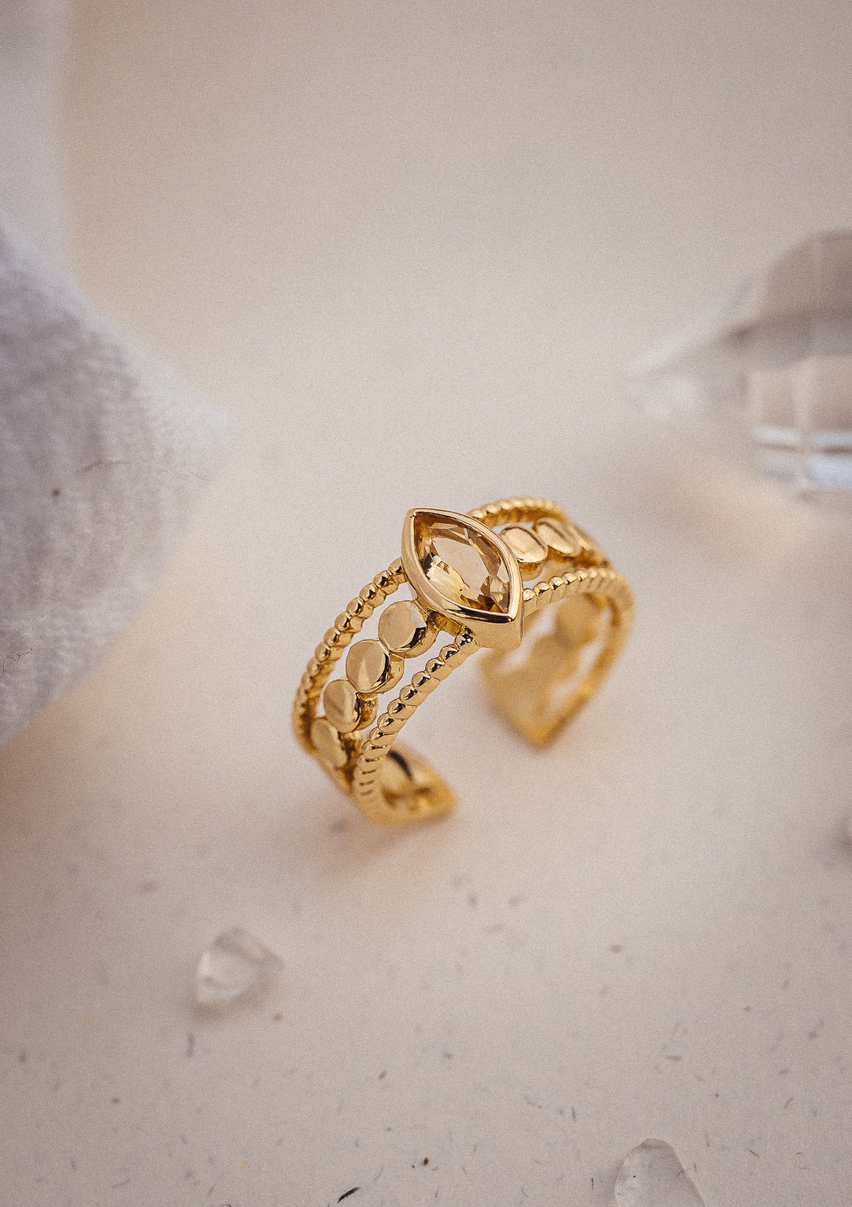 Bague Citrine - Soleil d'Or