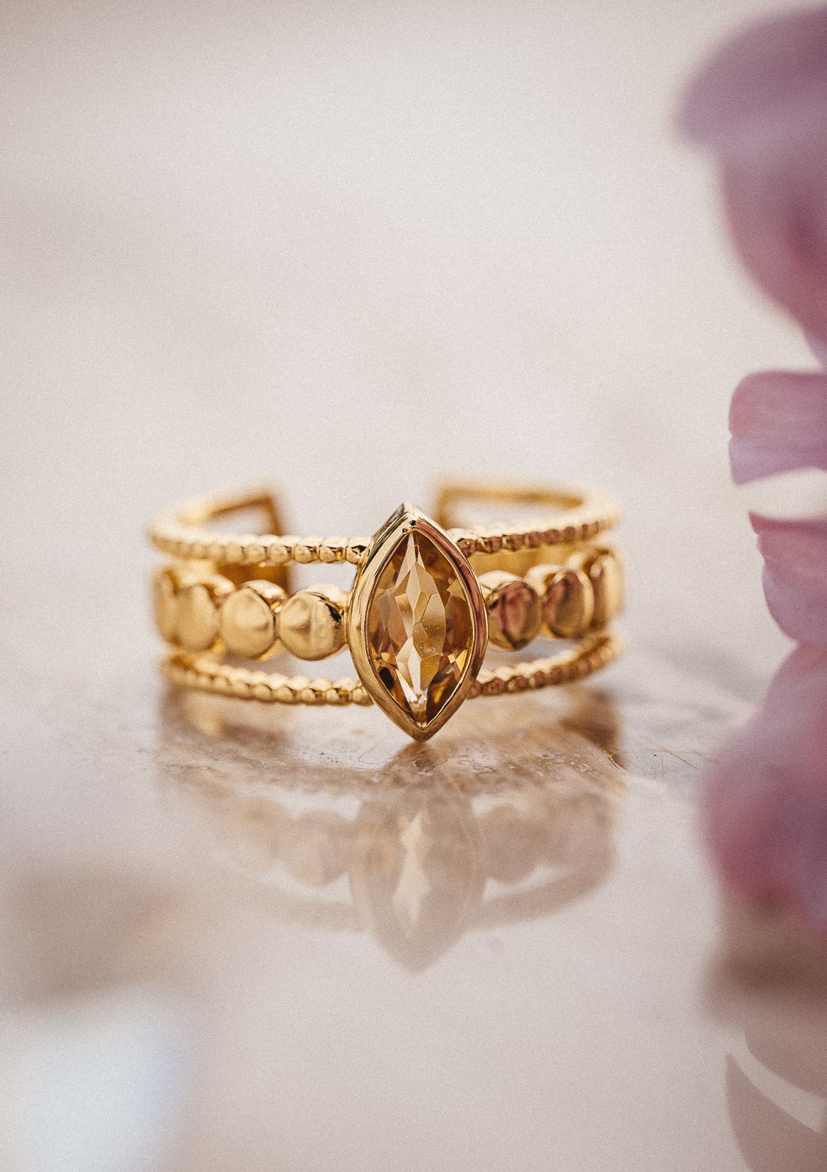 Bague Citrine - Soleil d'Or