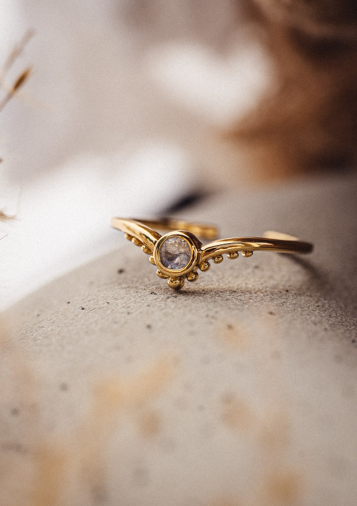 Bague Pierre de Lune - Reine Mystique