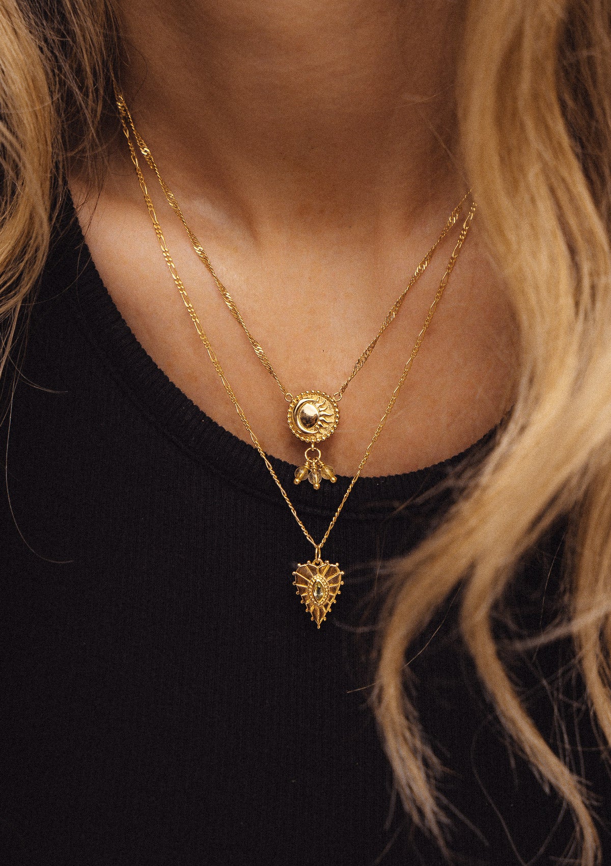 Collier Coeur Péridot - Rayonne