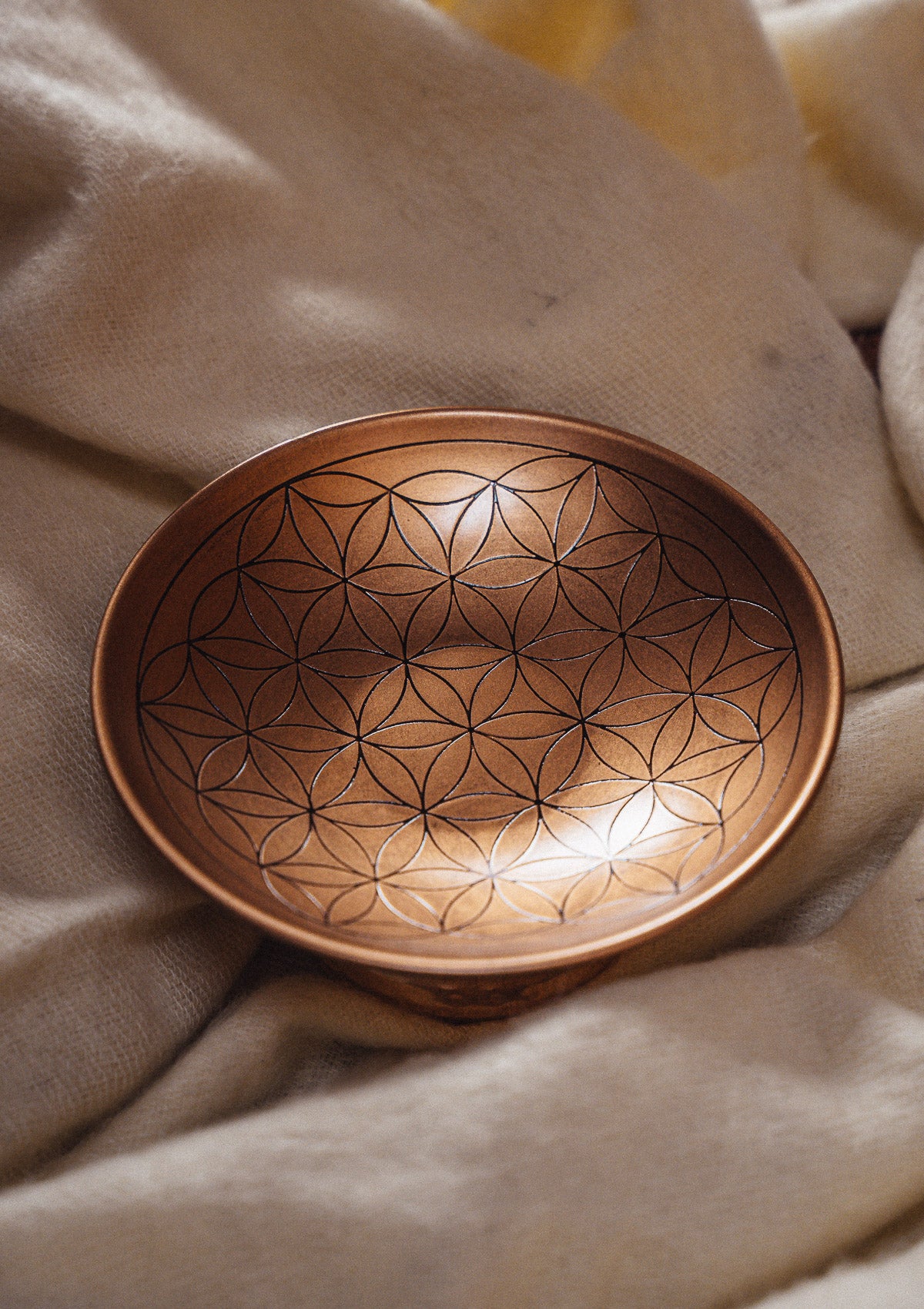 Coupelle en Cuivre Fleur de Vie