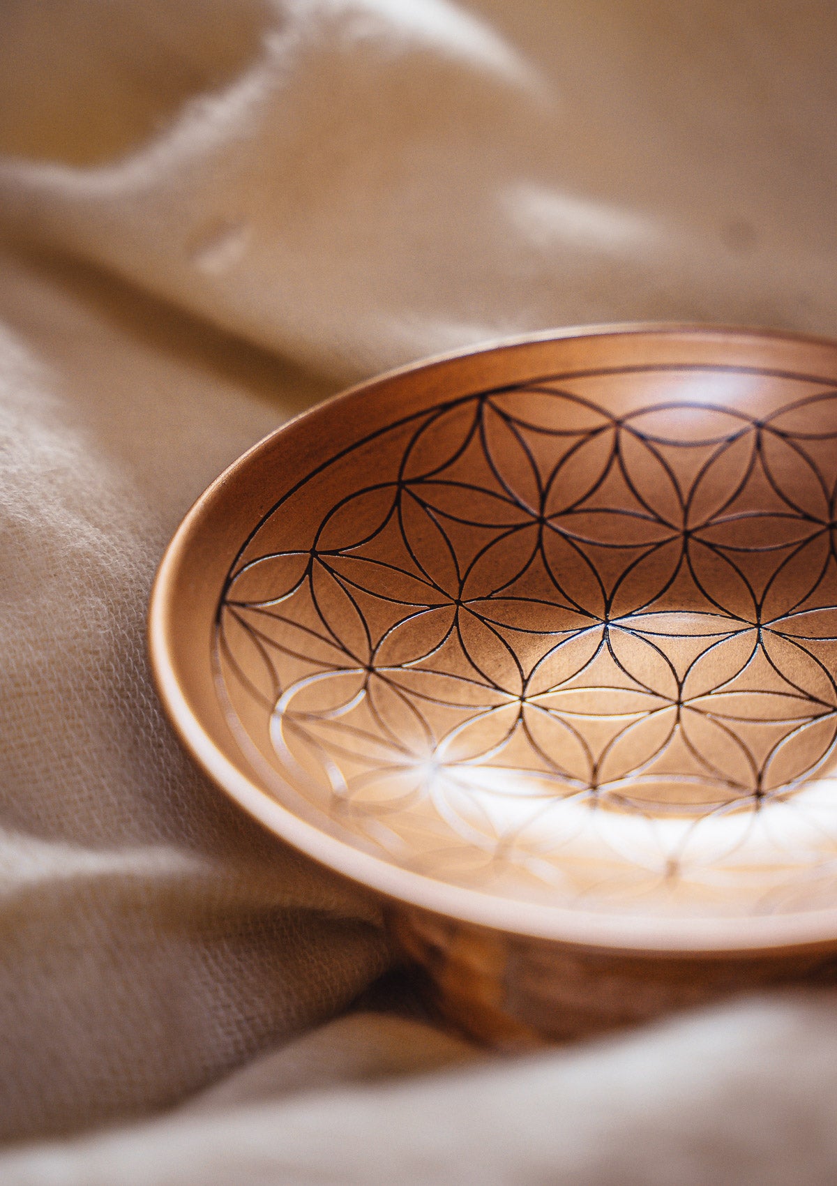 Coupelle en Cuivre Fleur de Vie