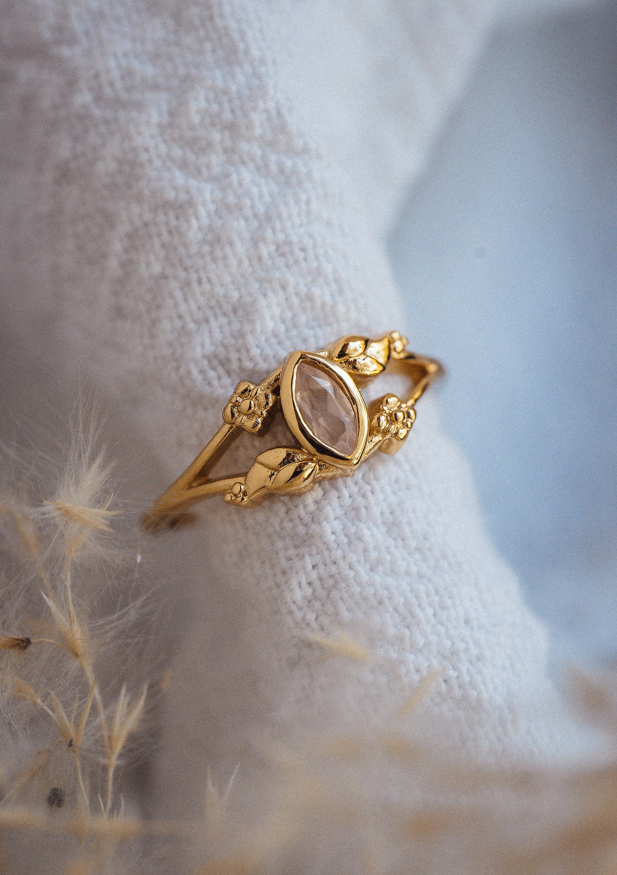 Bague Quartz Rose – Éclosion de Soi