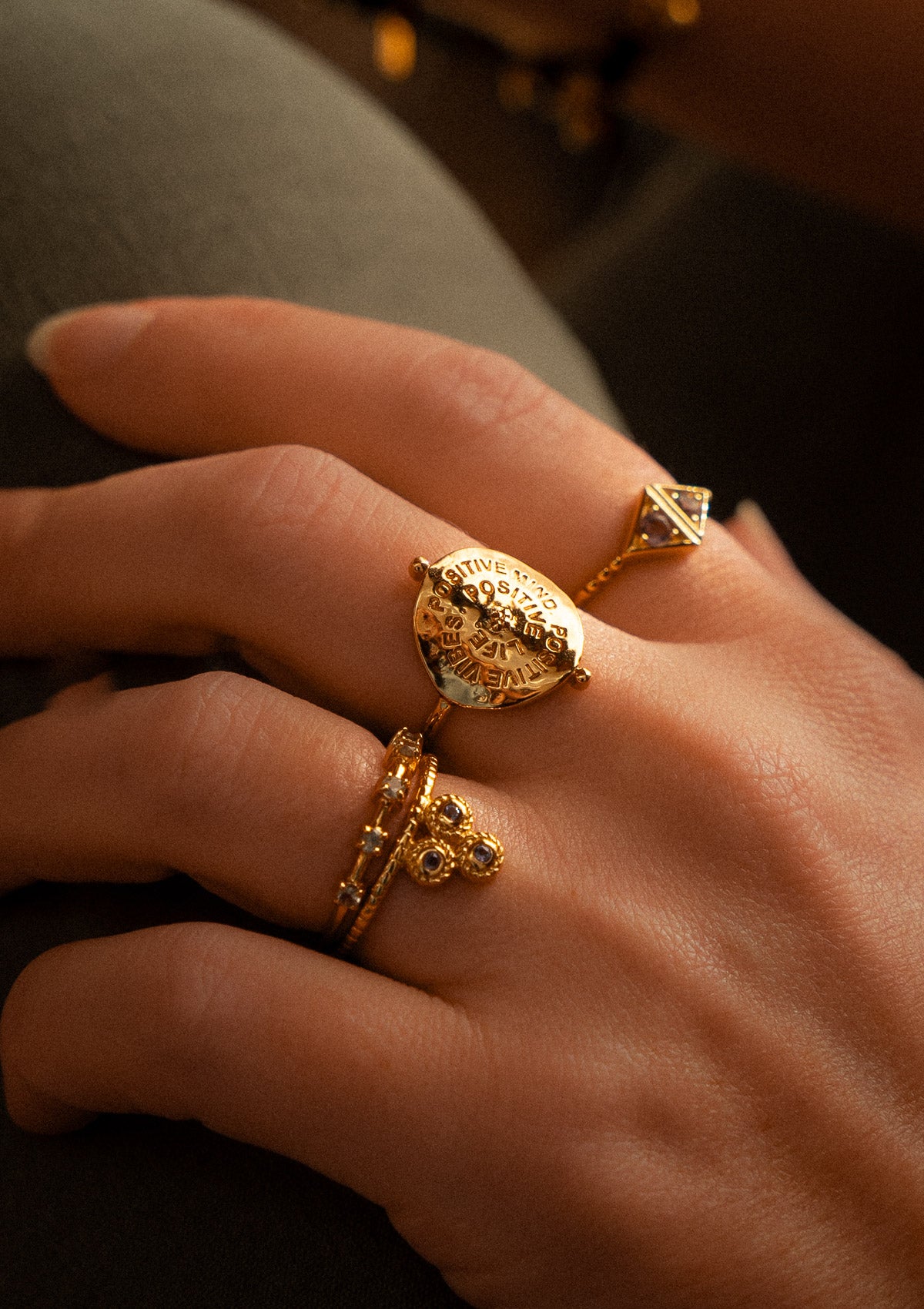 Bague à Message - Positive Mind