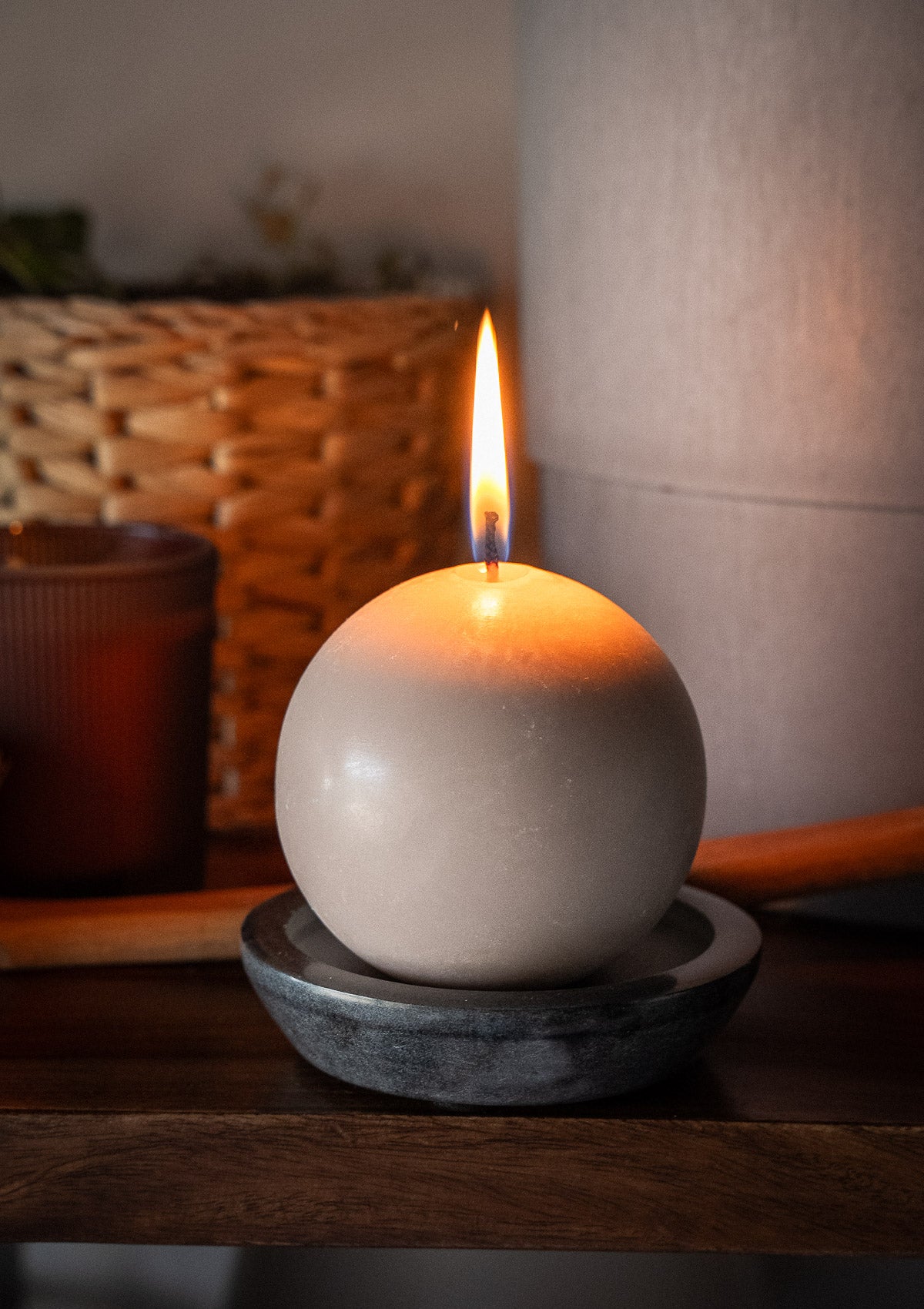 Bougies Boules en Cire de Palme Durable