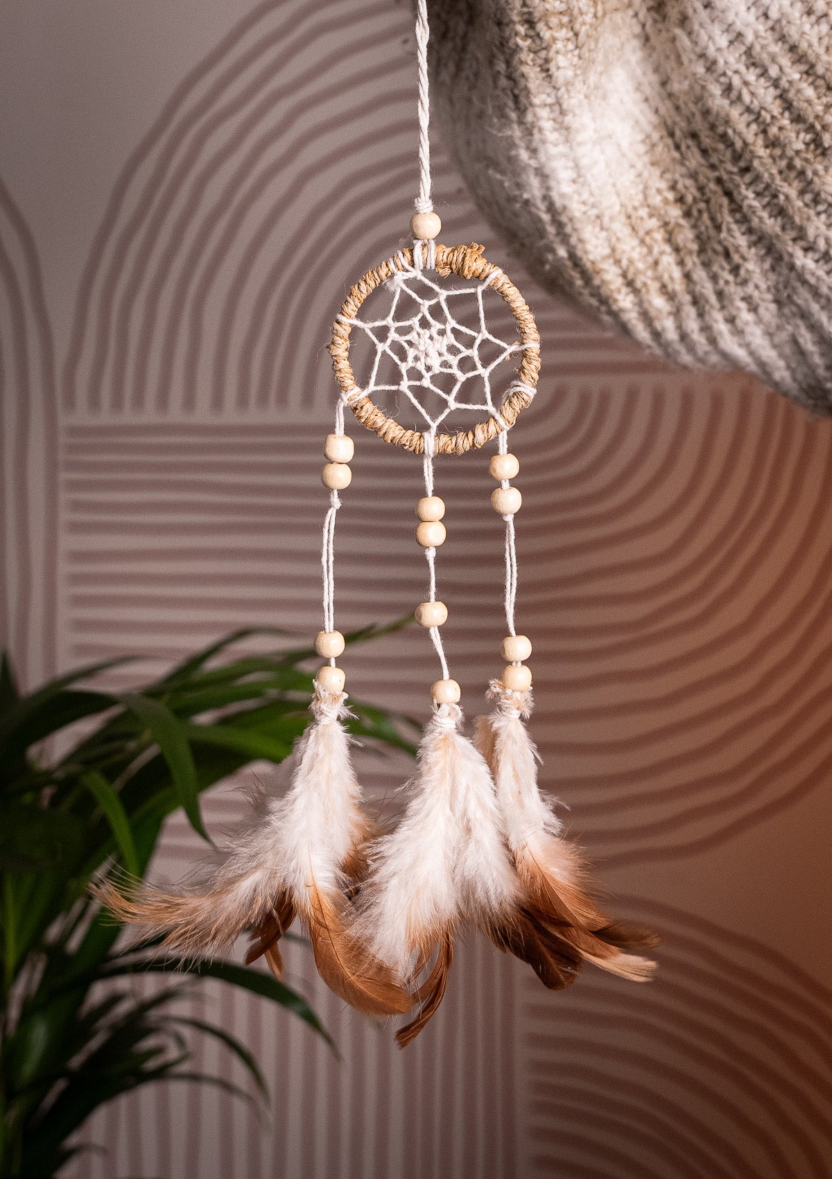 Mini Attrape-Rêves en Chanvre déco chambre enfant bébé bohème