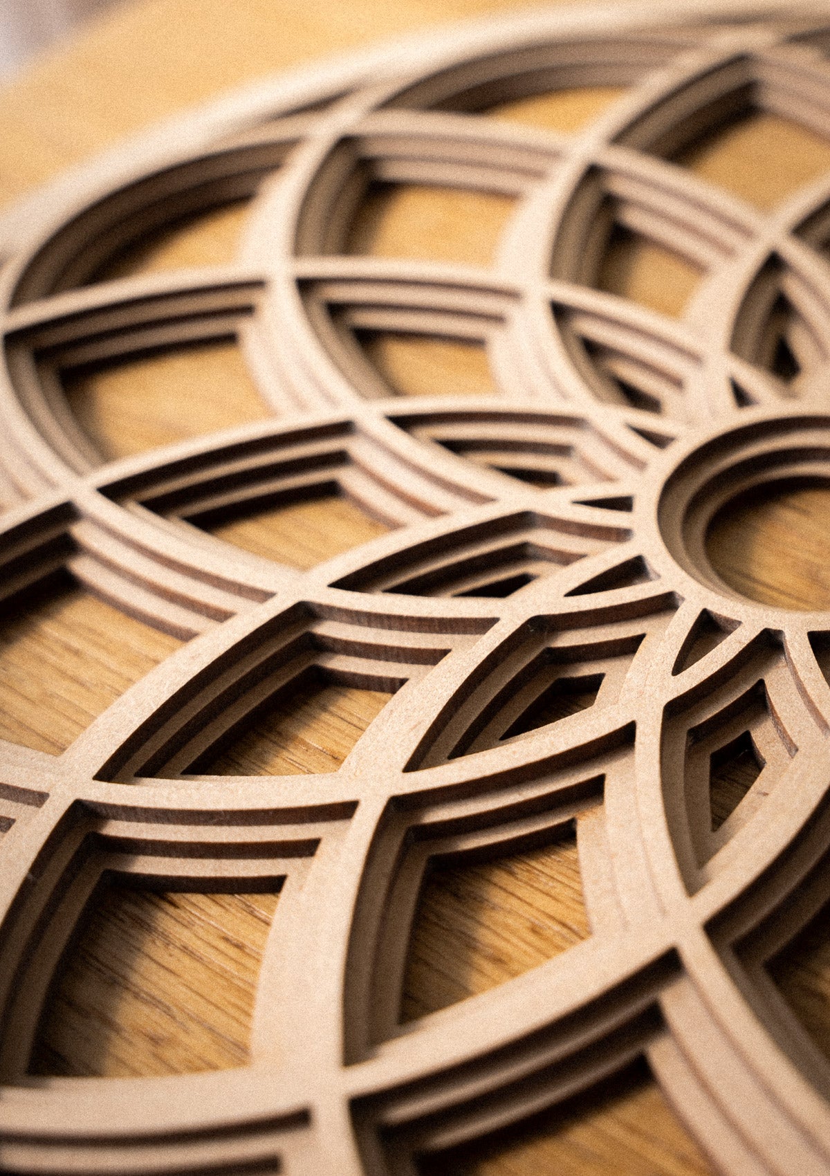 Décoration murale motif Fleur de Vie.