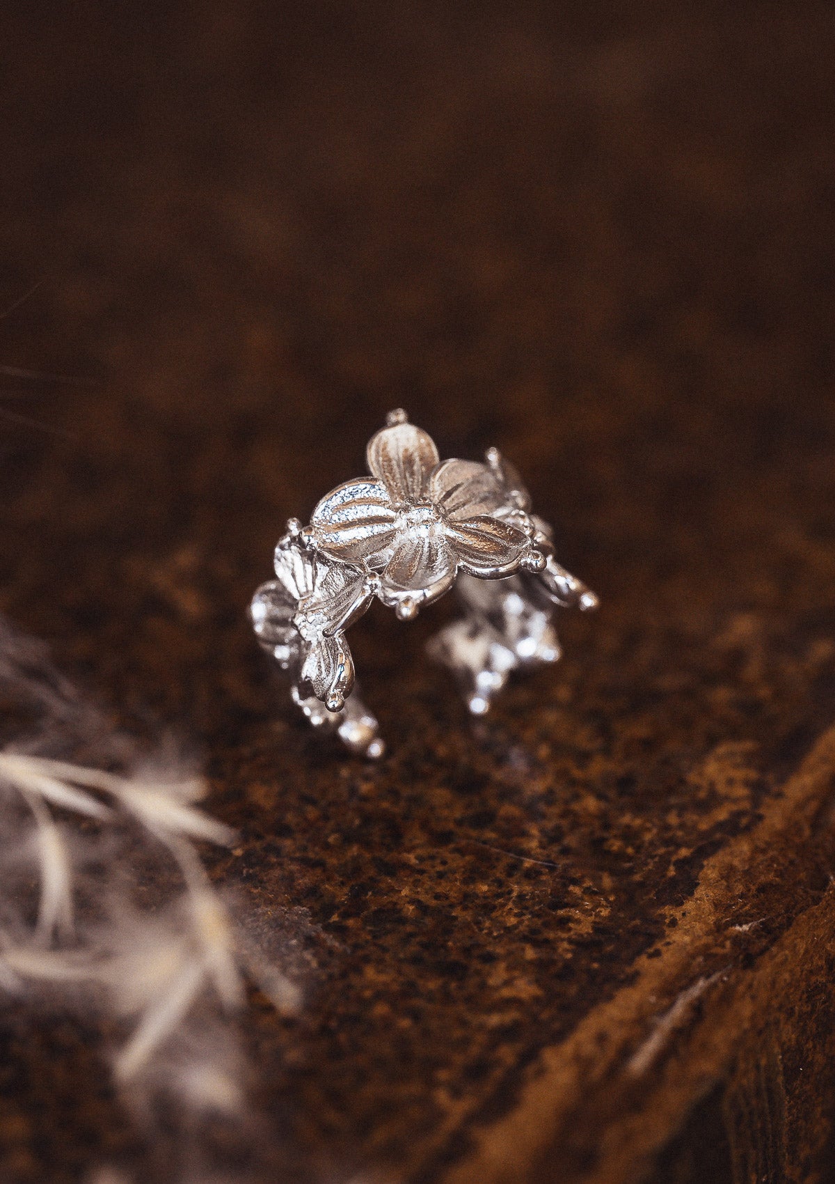 Ear Cuff Fleurs - Poésie (Vendu à l'unité)