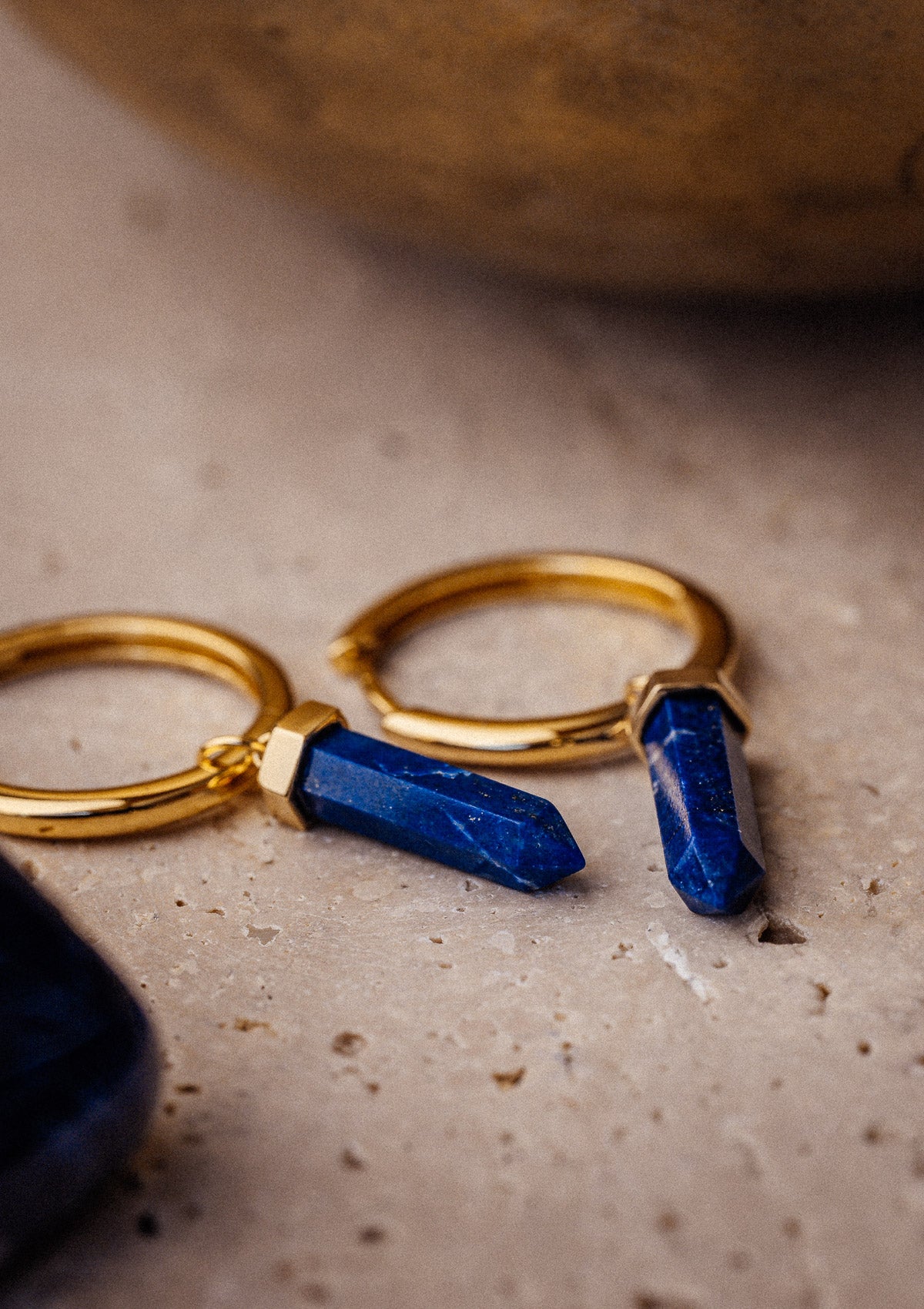 Créoles Lapis Lazuli - Voix des Abysses