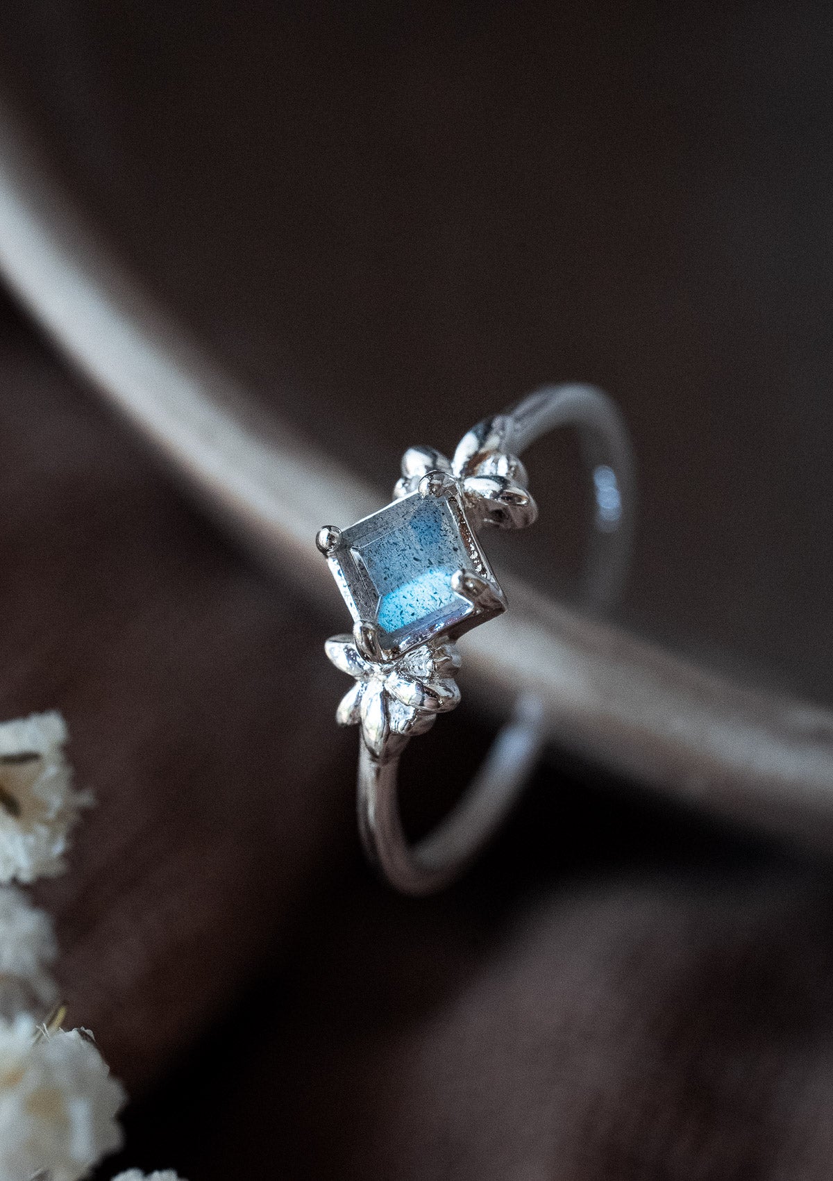 Bague Labradorite - Floraison Sacrée