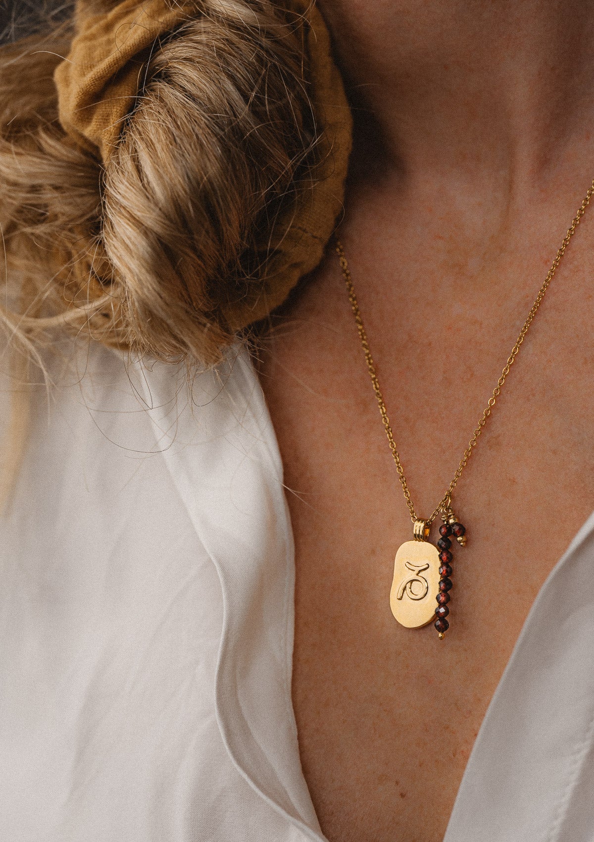 Collier Capricorne et Grenat - Astro