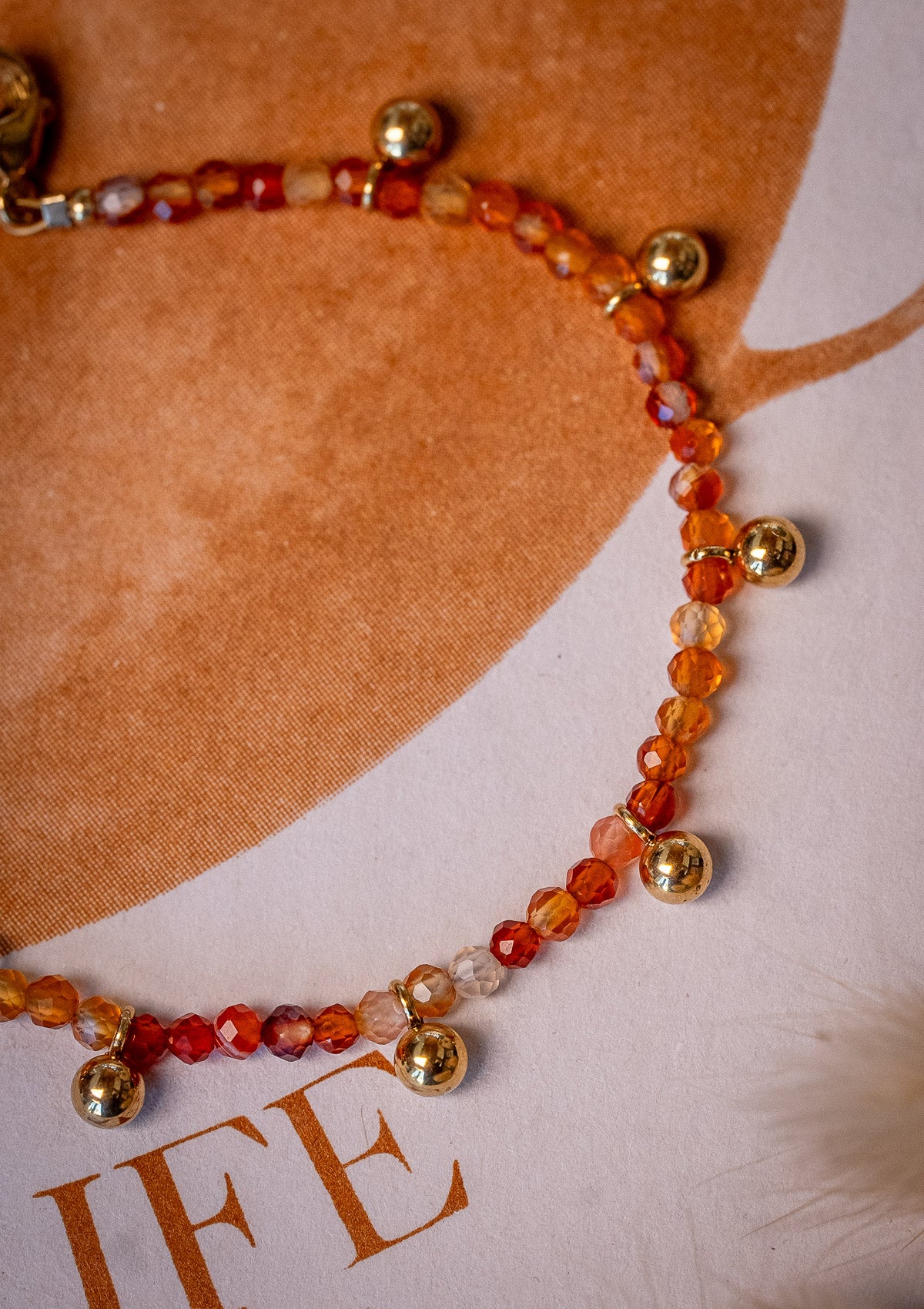 Bracelet Cornaline – Flamme Intérieure