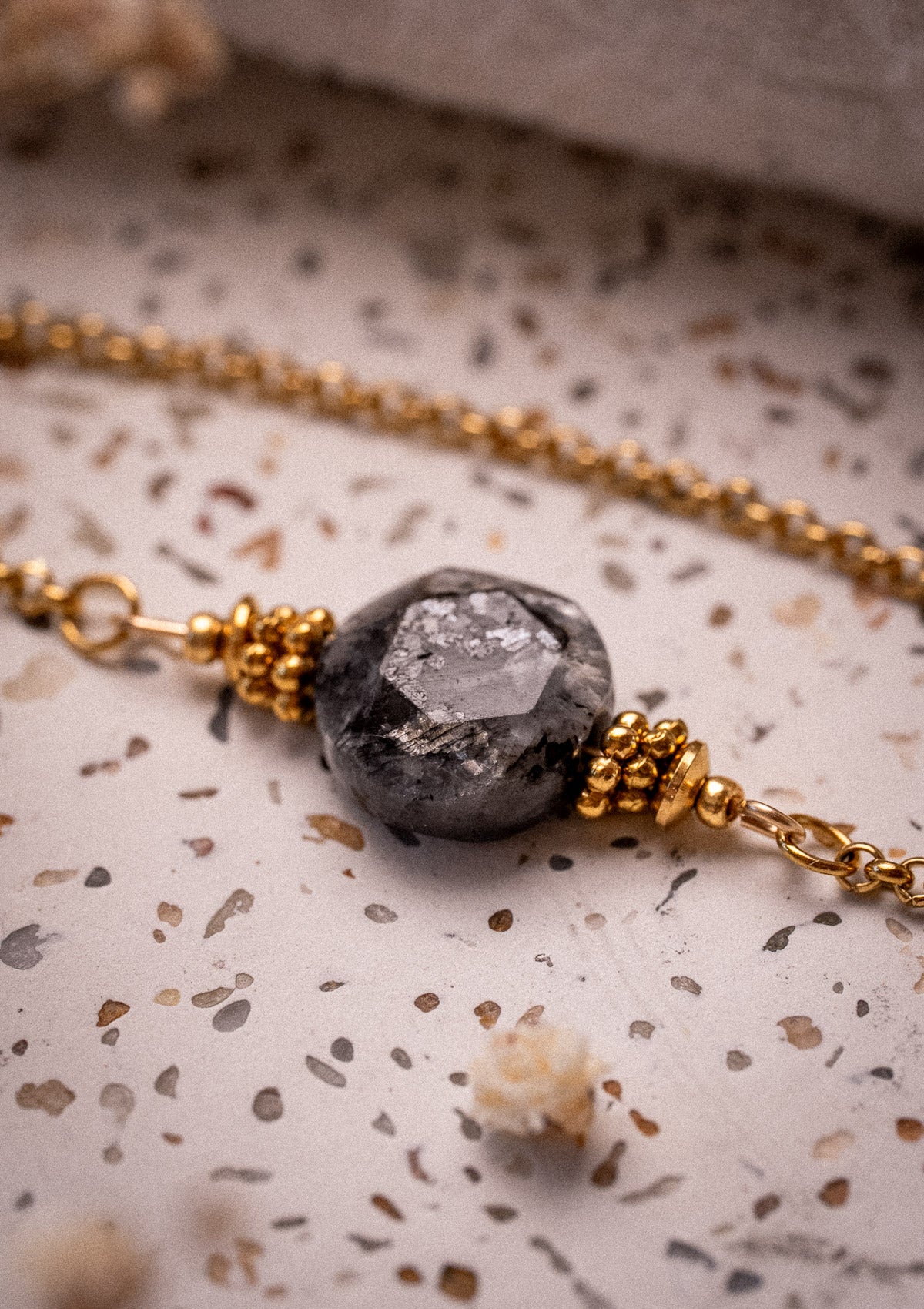 Bracelet Labradorite Sombre - Lune Noire