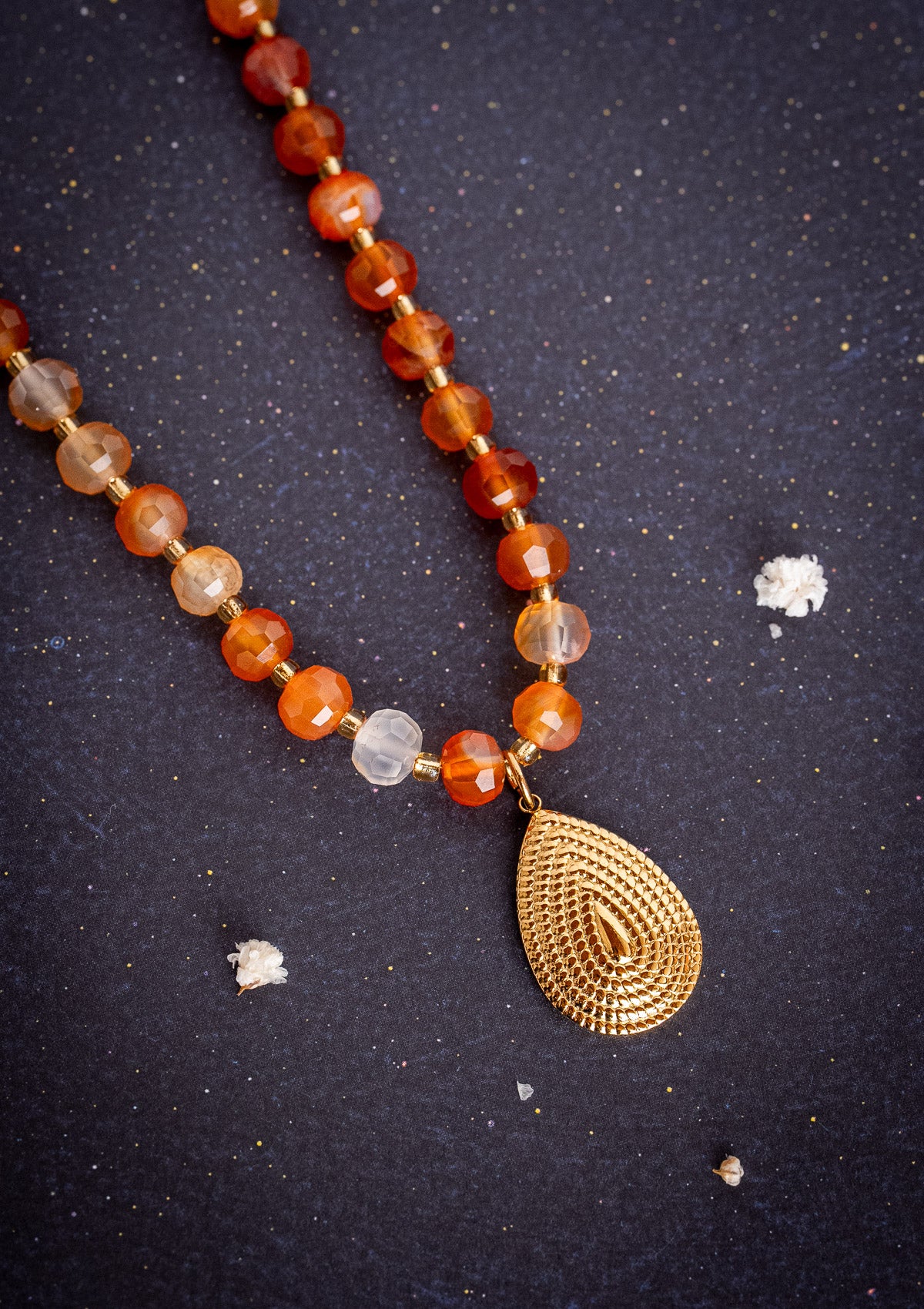 Collier Cornaline – Goutte de Feu