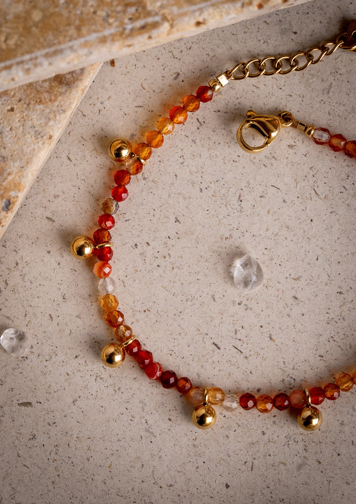 Bracelet Cornaline – Flamme Intérieure