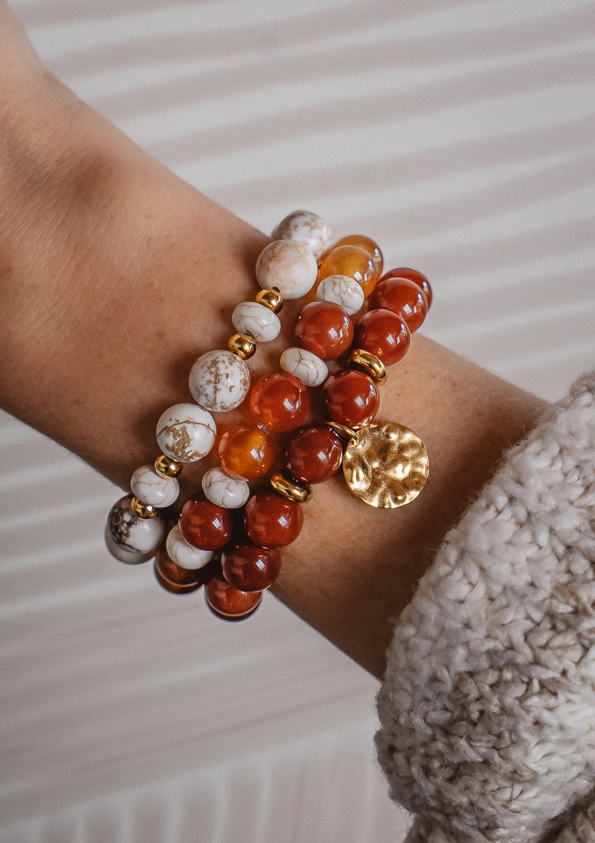 Bracelet Magnésite – J’écoute le Silence