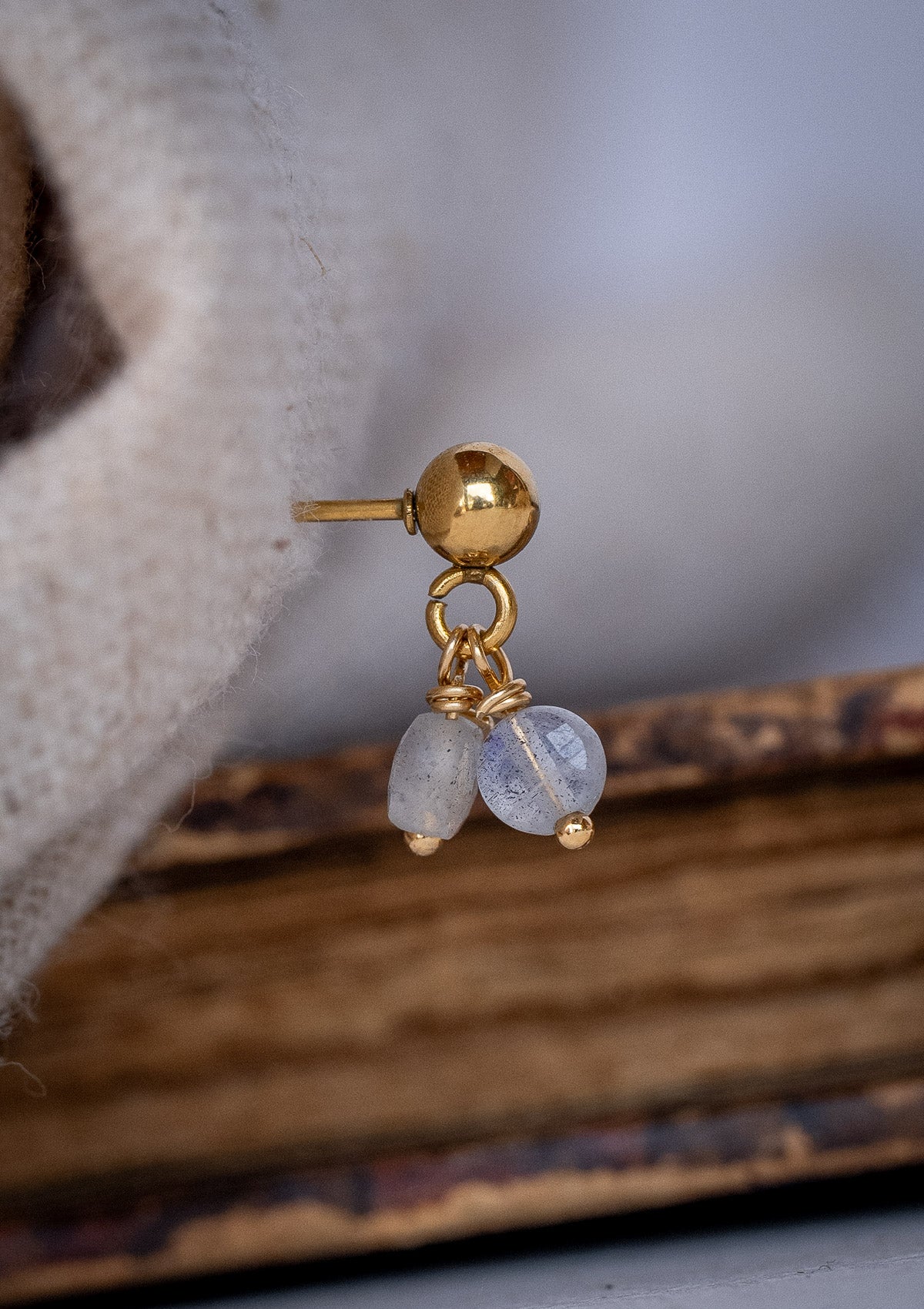 Puce grelots Labradorite - Aura Protectrice (Vendue à l'unité)