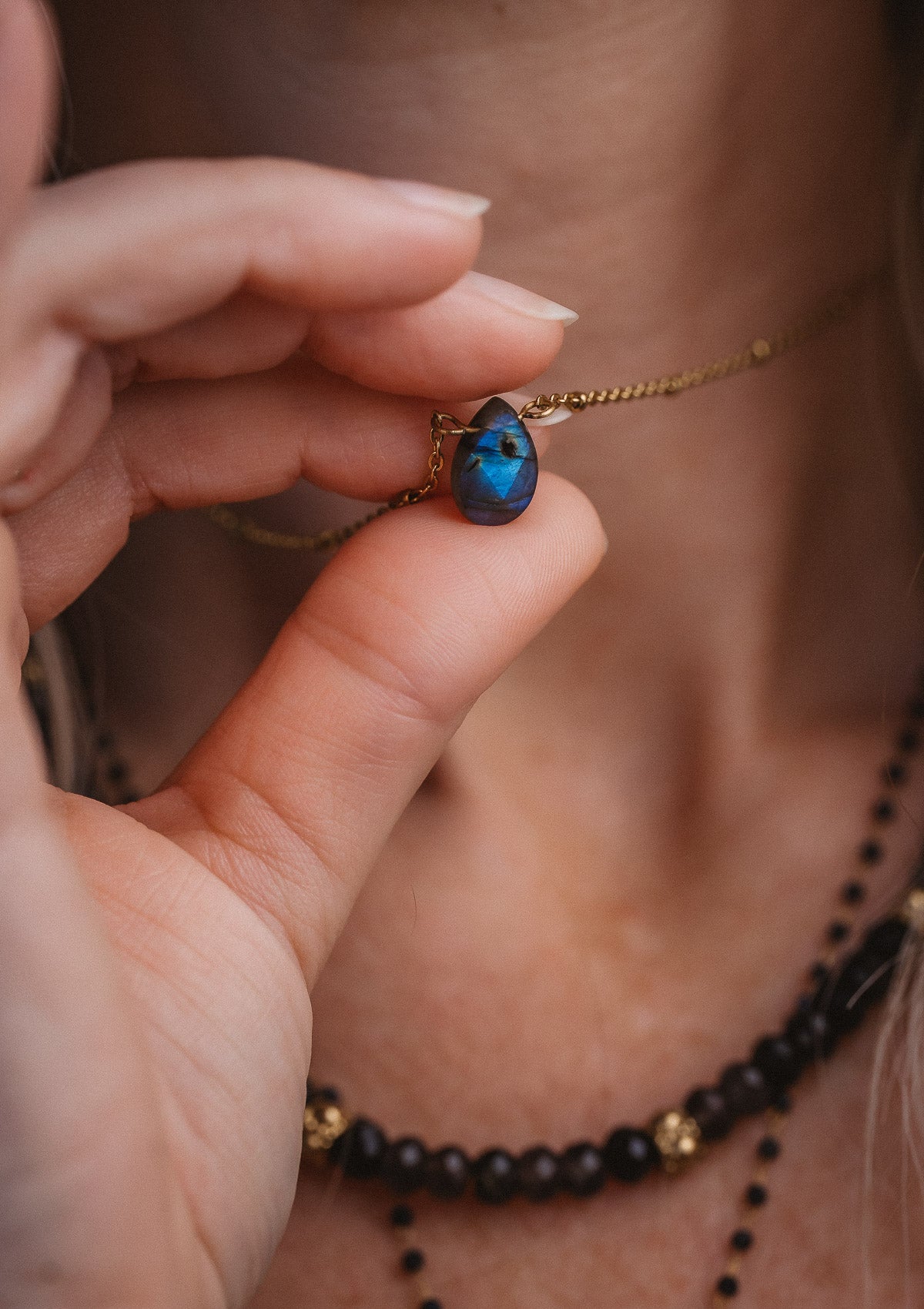 Collier Goutte Labradorite - Laisse-toi Porter