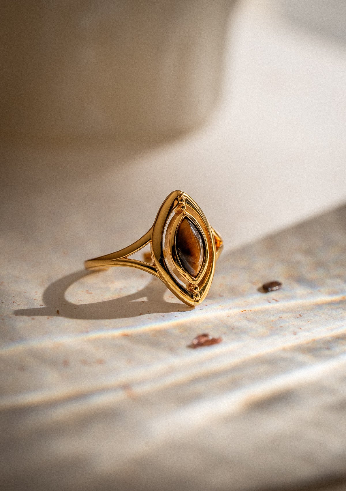 Bague Œil de Tigre – Le Feu