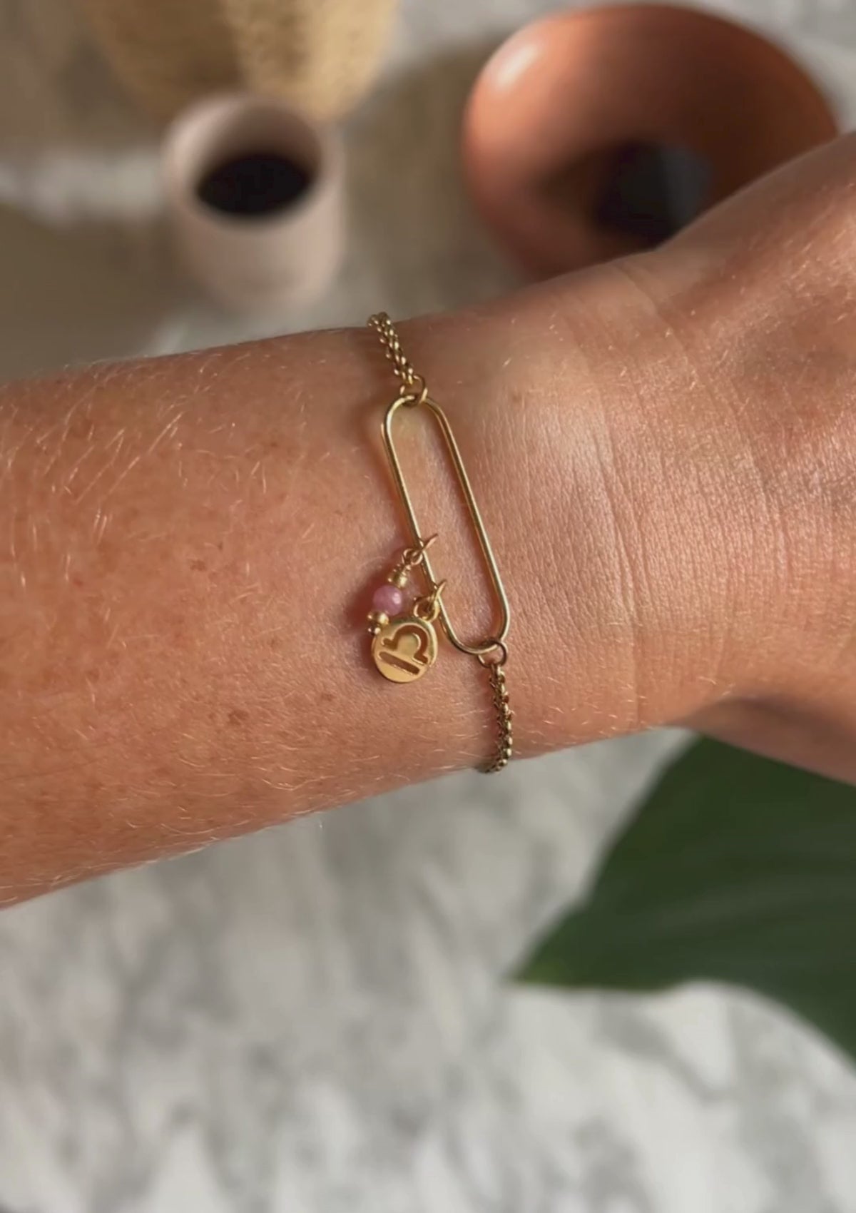 Bracelet Balance et Tourmaline Rose - Astro
