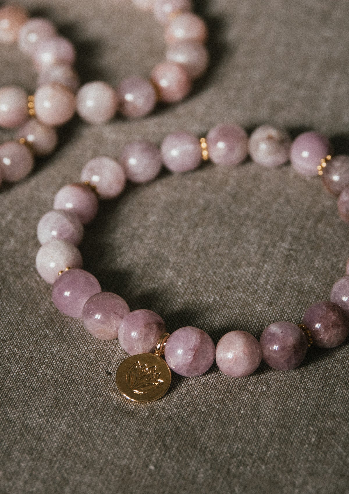 Bracelet Mala Kunzite - Amour