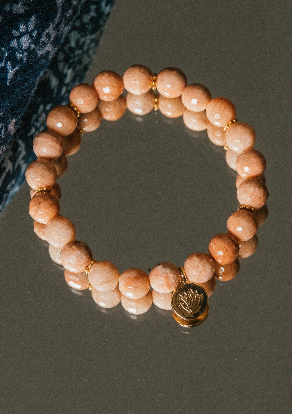 Bracelet Mala Pierre de Soleil - Rayon de Lumière