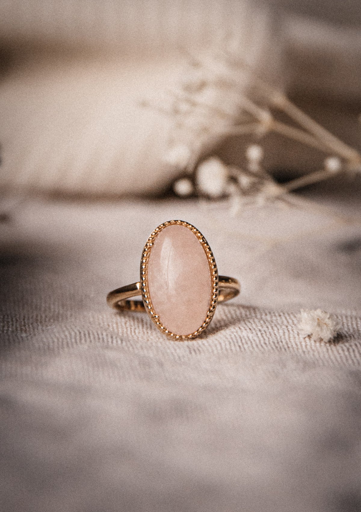 Bague Quartz Rose