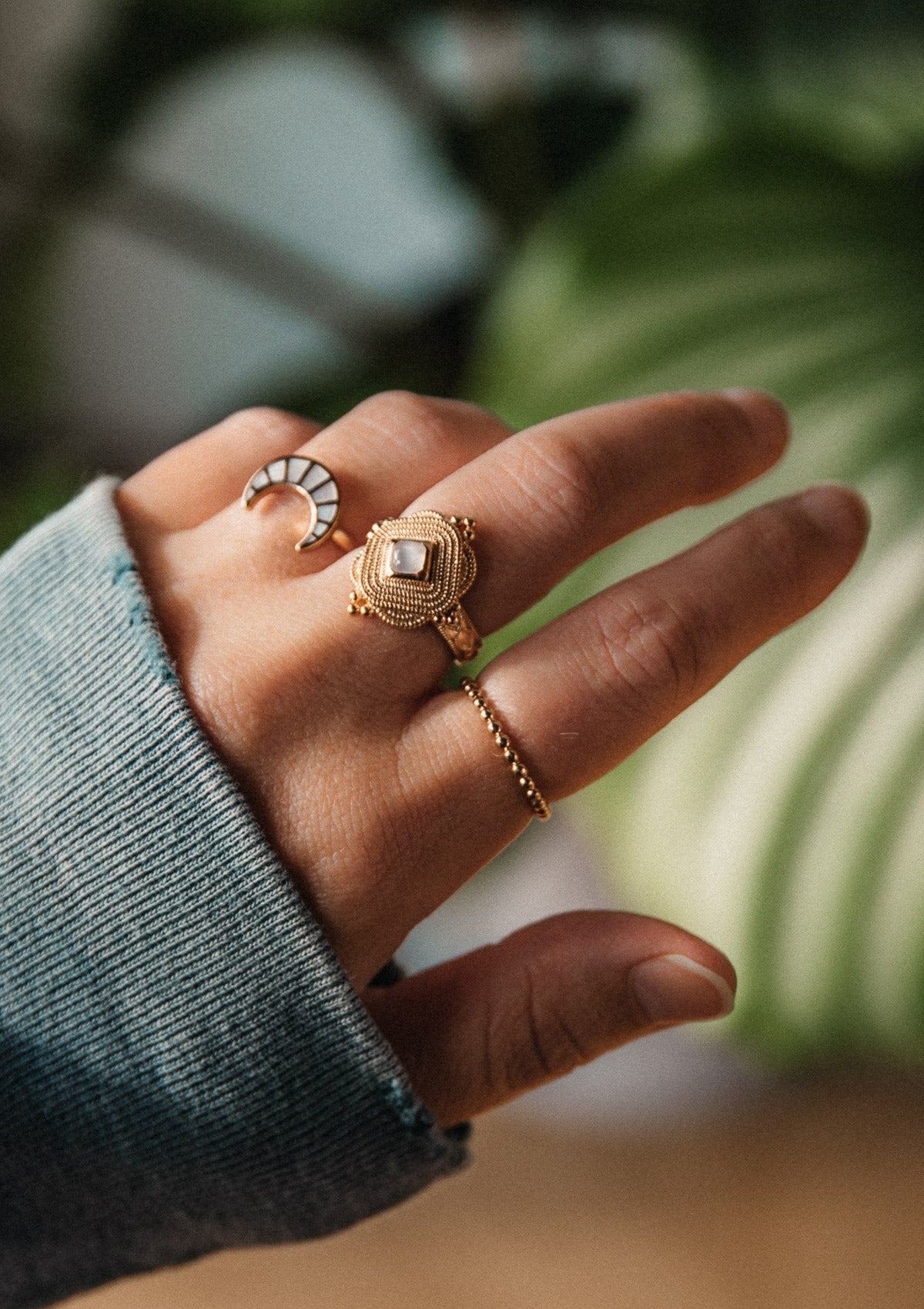 Bague Pierre de Lune - Chandrajyoti