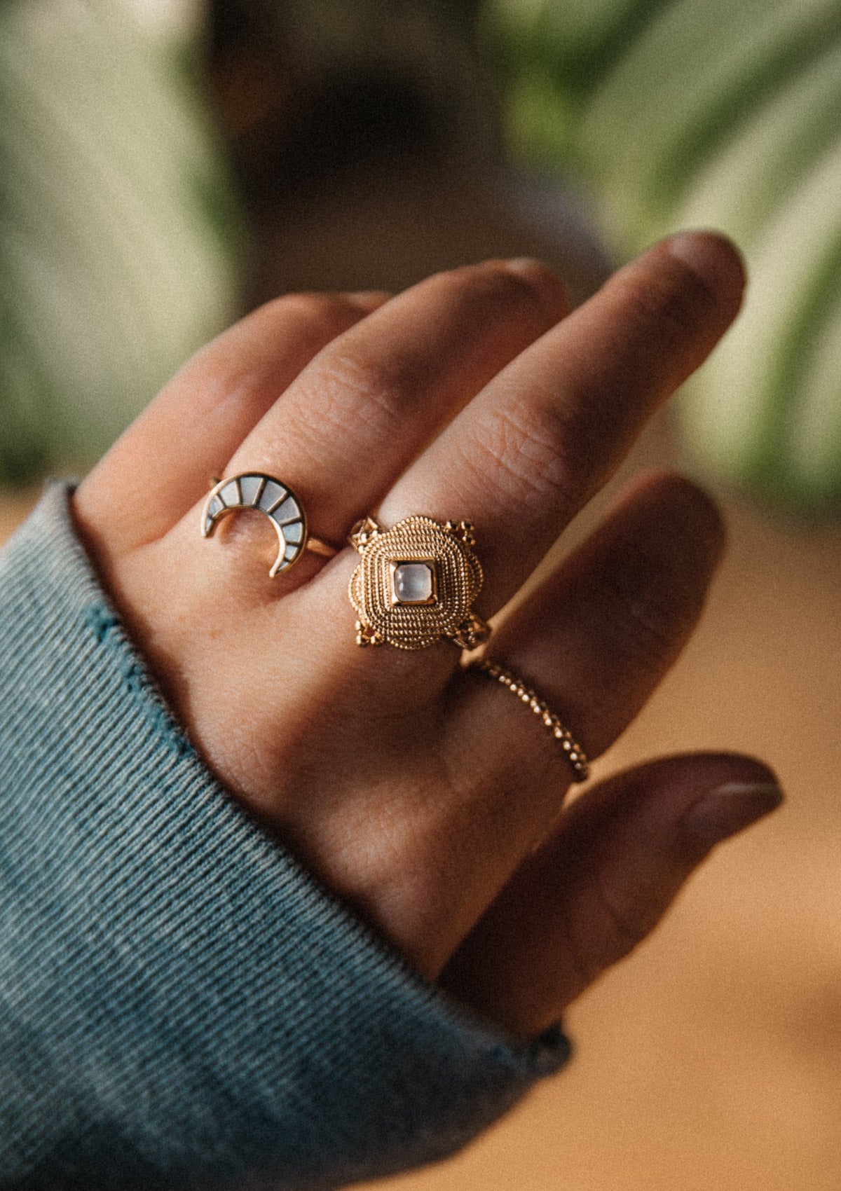 Bague Pierre de Lune - Chandrajyoti