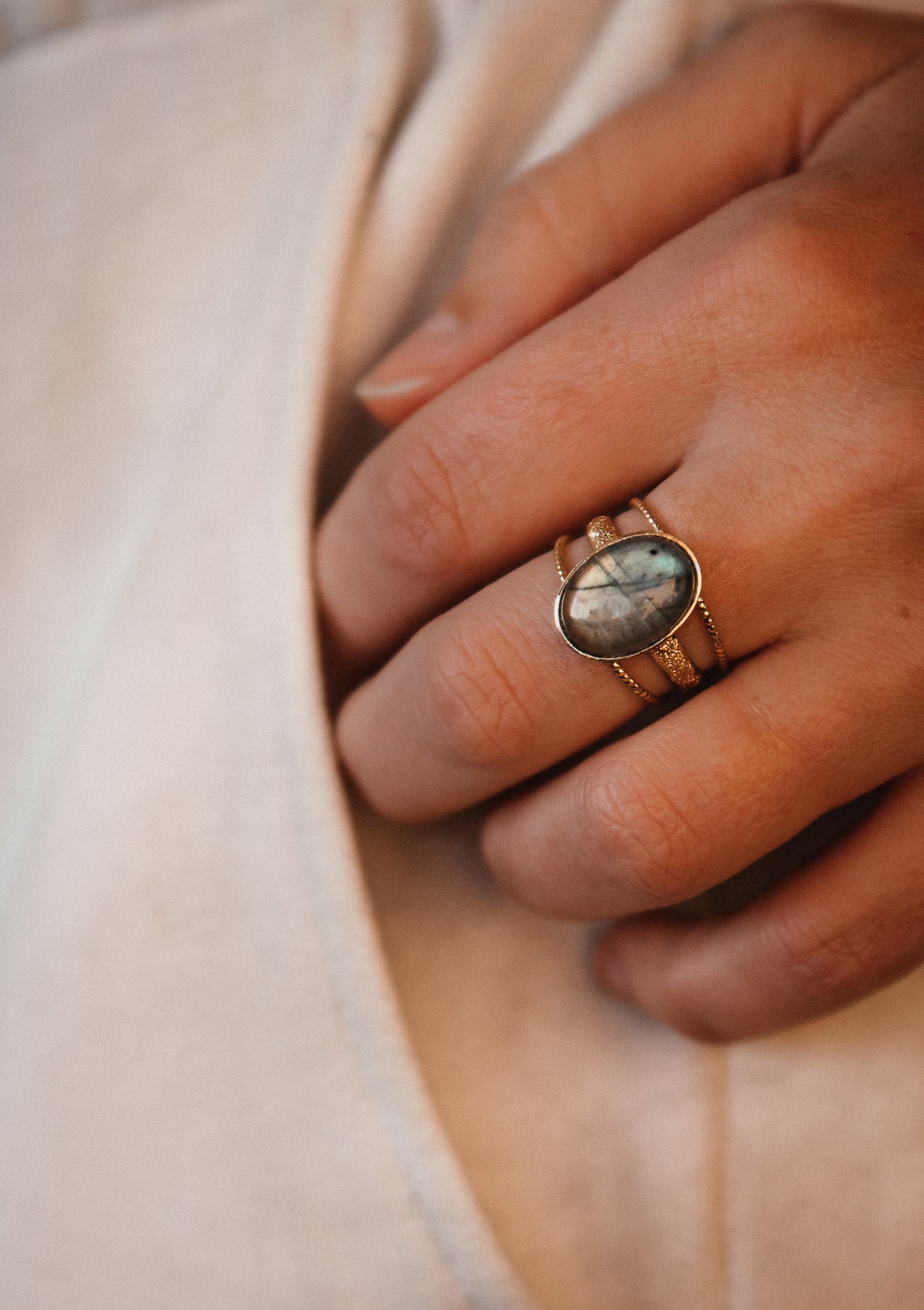 Bague Labradorite - Foi en soi