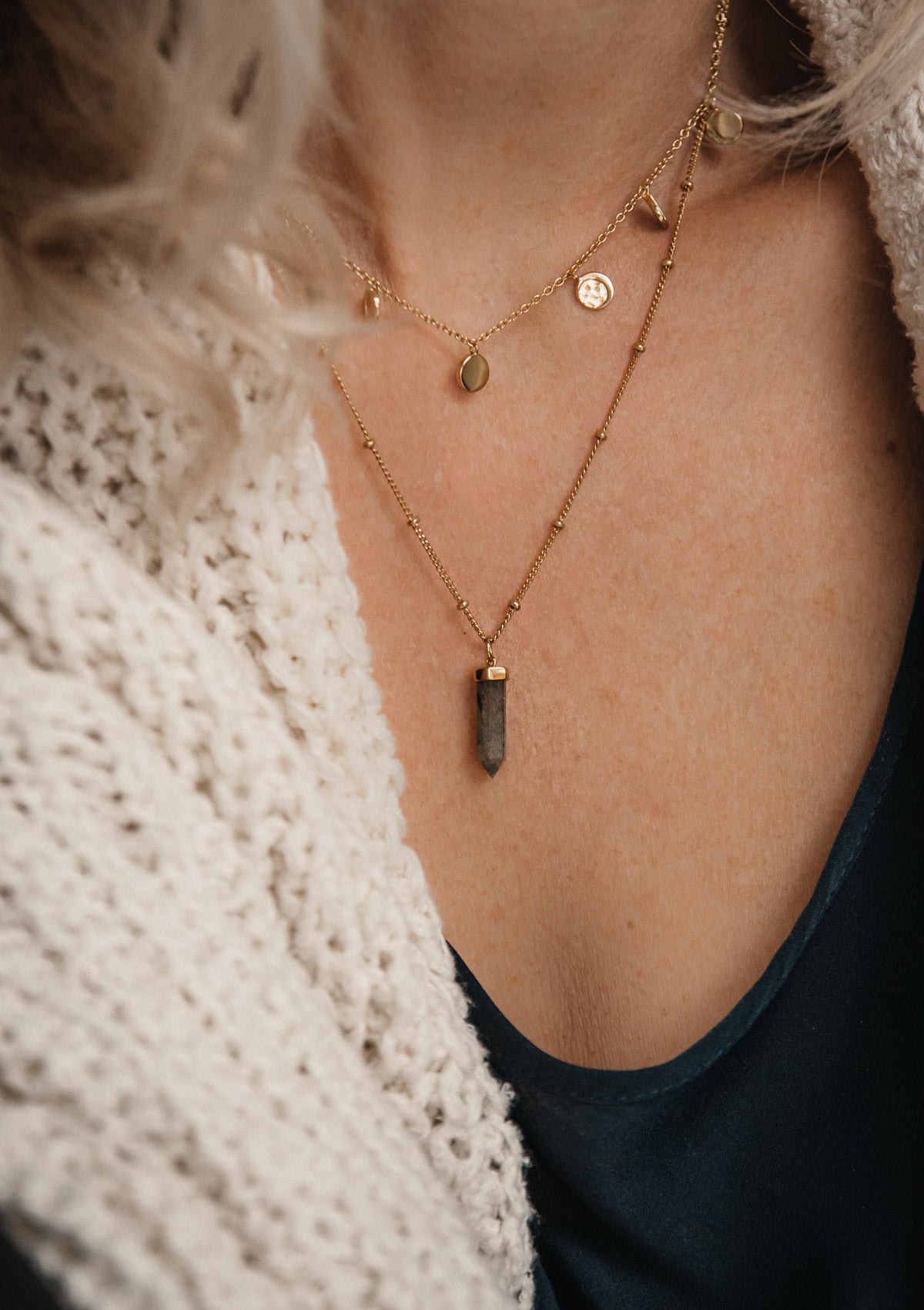 Collier Labradorite - Cristal