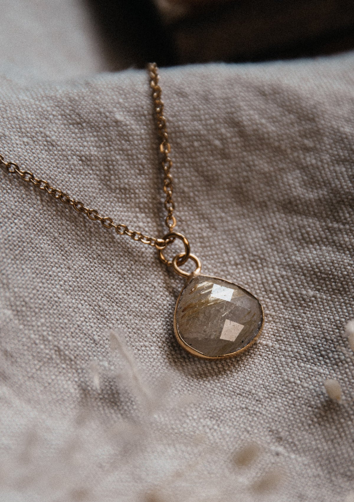 Collier Quartz Rutile doré - Chemin d'or