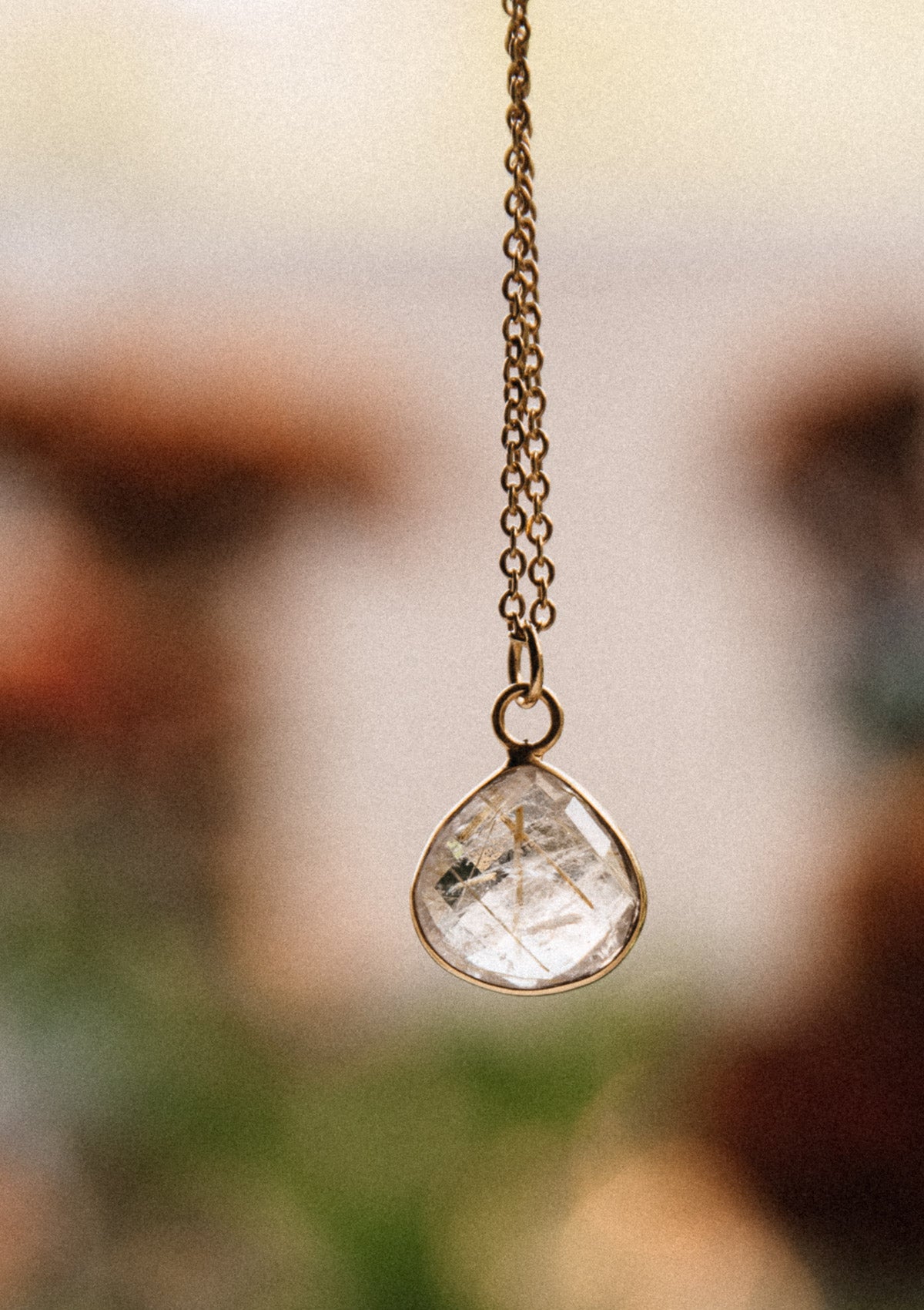 Collier Quartz Rutile doré - Chemin d'or