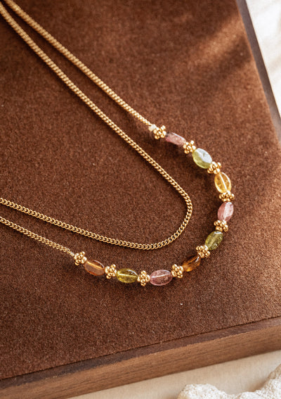 Collier Tourmaline Multicolore - Équilibre Protecteur