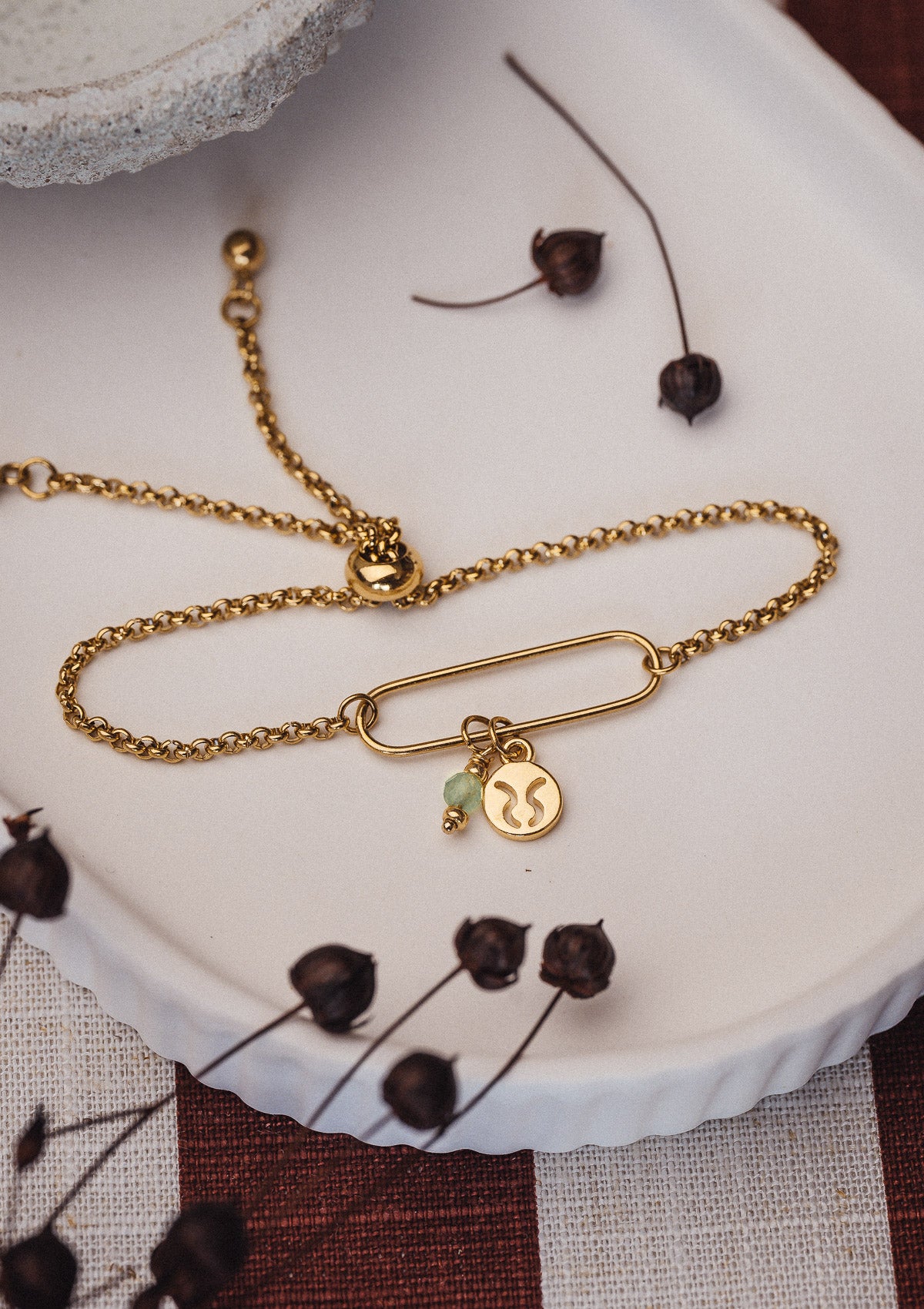 Bracelet Taureau et Aventurine - Astro