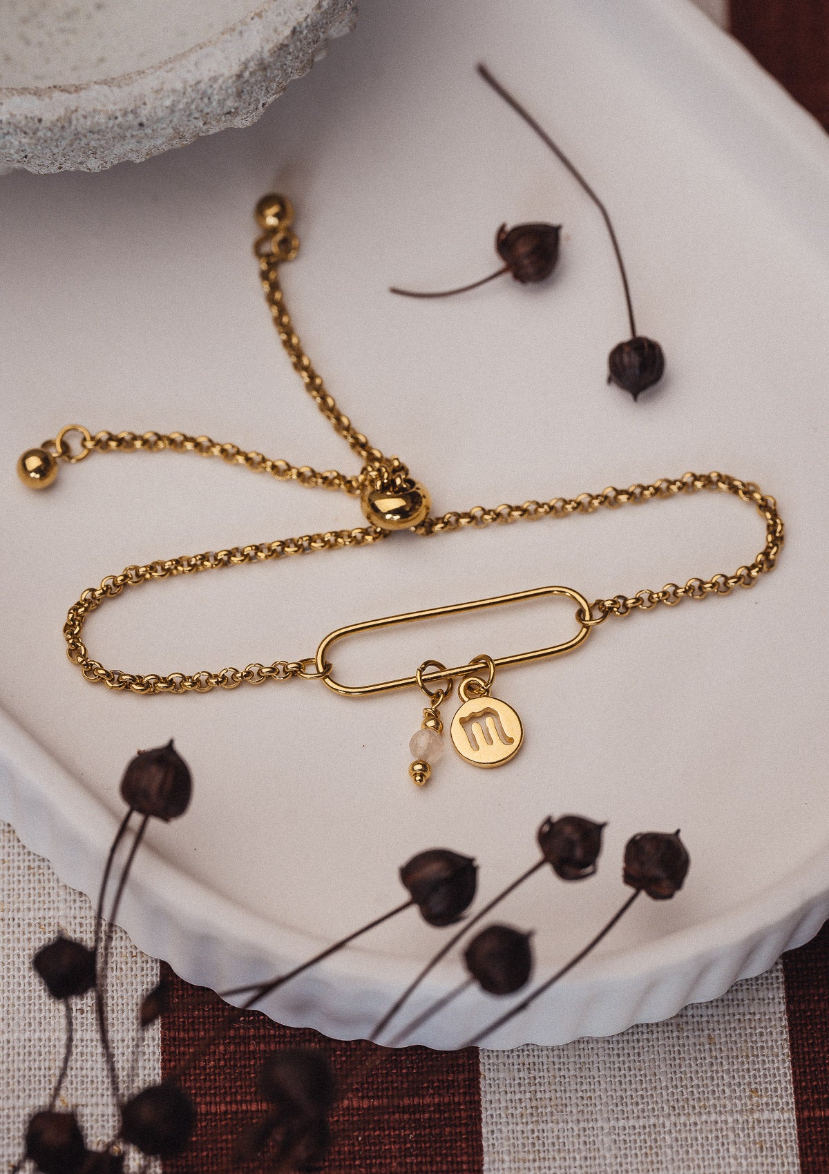 Bracelet Scorpion et Quartz Rose - Astro