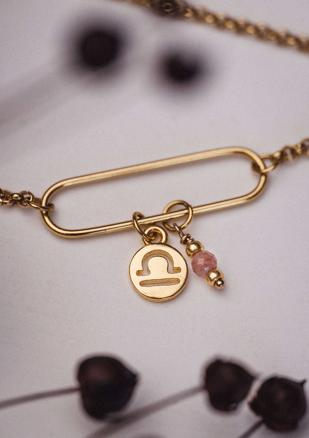Bracelet Balance et Tourmaline Rose - Astro