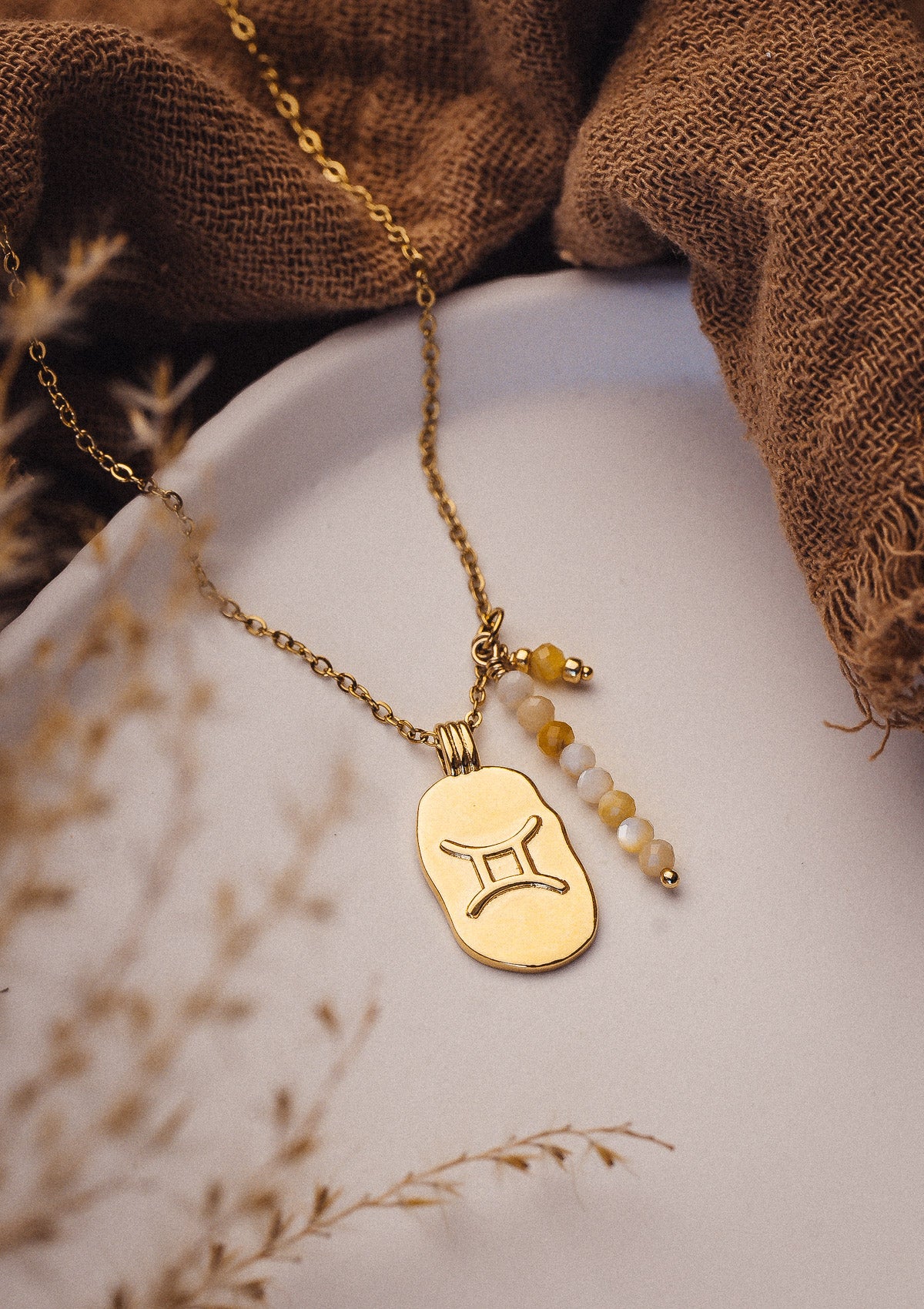 Collier Gémeaux et Nacre - Astro