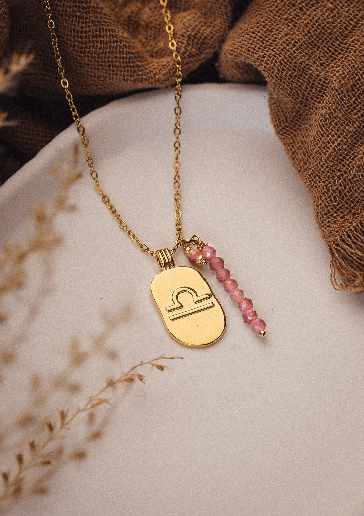 Collier Balance et Tourmaline Rose - Astro