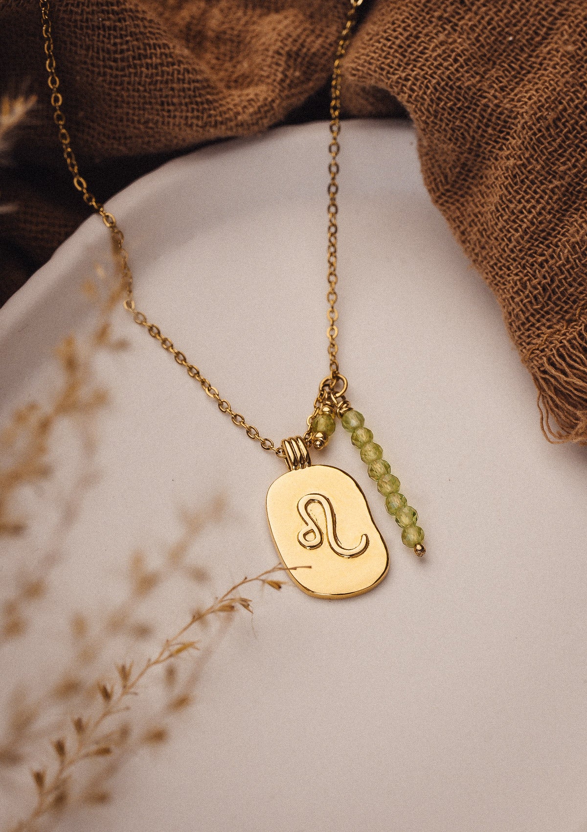 Collier Lion et Péridot - Astro