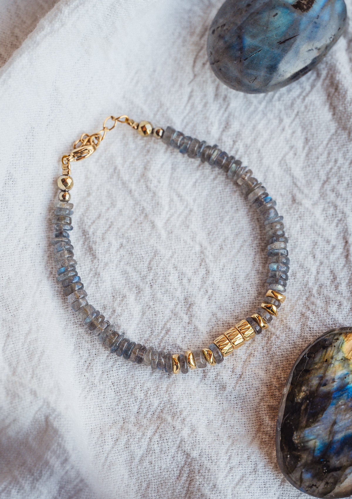 Bracelet Heishi Labradorite - Bouclier