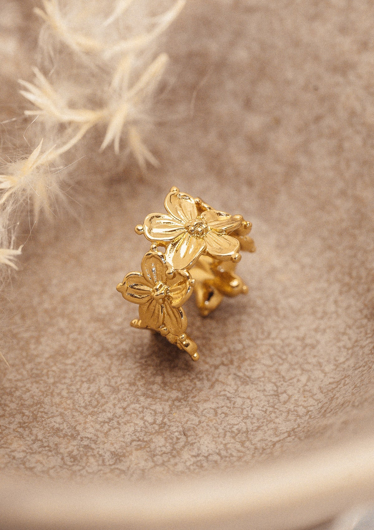 Ear Cuff Fleurs - Poésie (Vendu à l'unité)