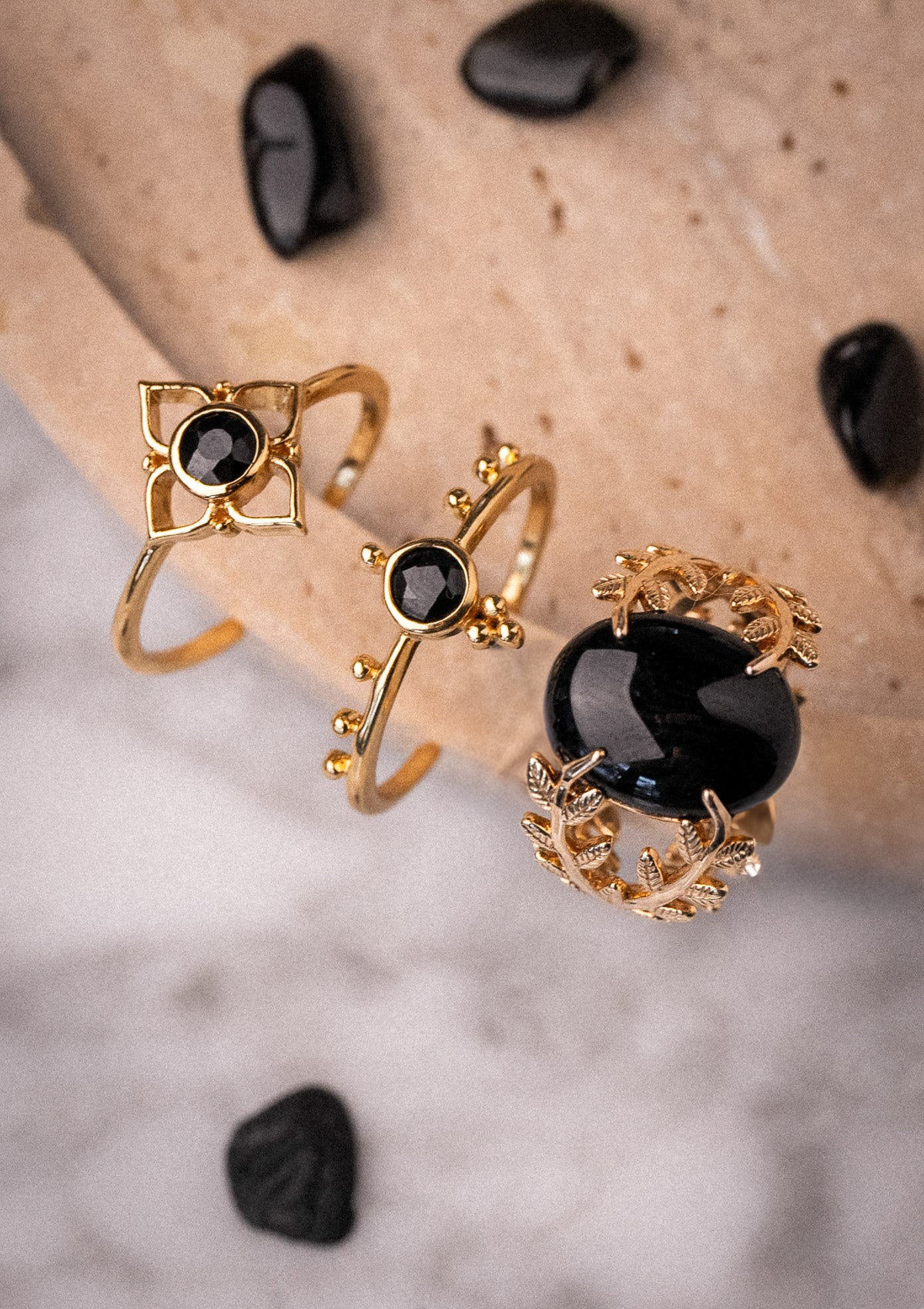 Bague Onyx Noir